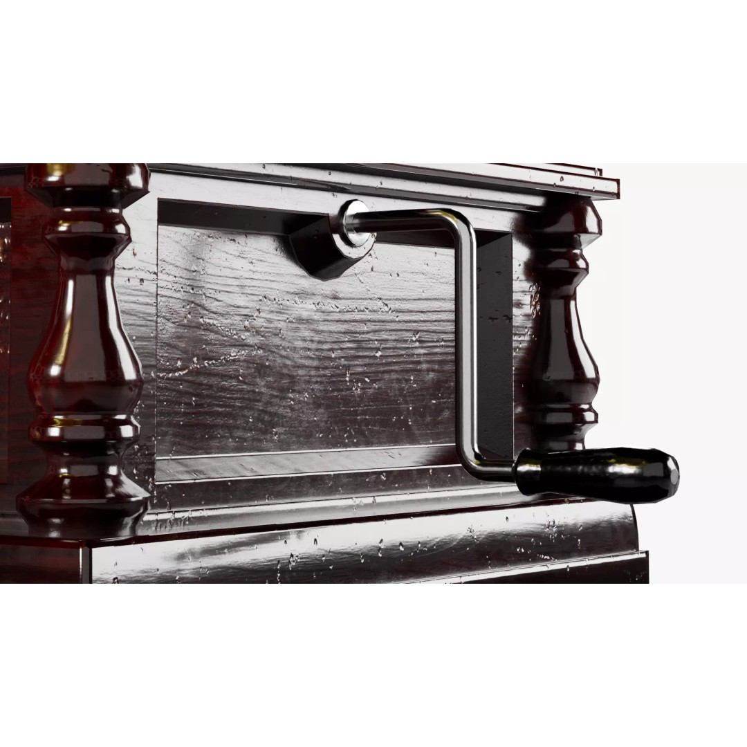 Gramophone 3D Model – Vintage Low Poly Audio Asset, FBX - View 8