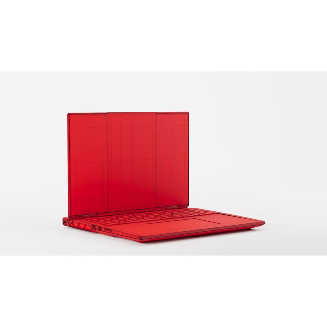 MSI Raider GE78 HX Gaming Laptop 3D Model – High-Quality PBR Asset, FBX, OBJ