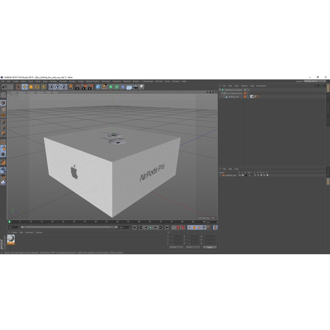 Box AirPods Pro 3D Model – High-Quality Cardboard Packaging Asset, FBX, OBJ - View 23