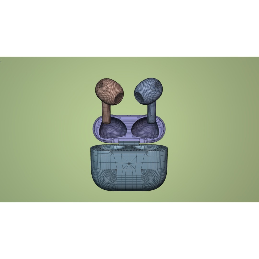 Apple AirPods 3D Model – High Poly PBR Textures, FBX & OBJ Formats