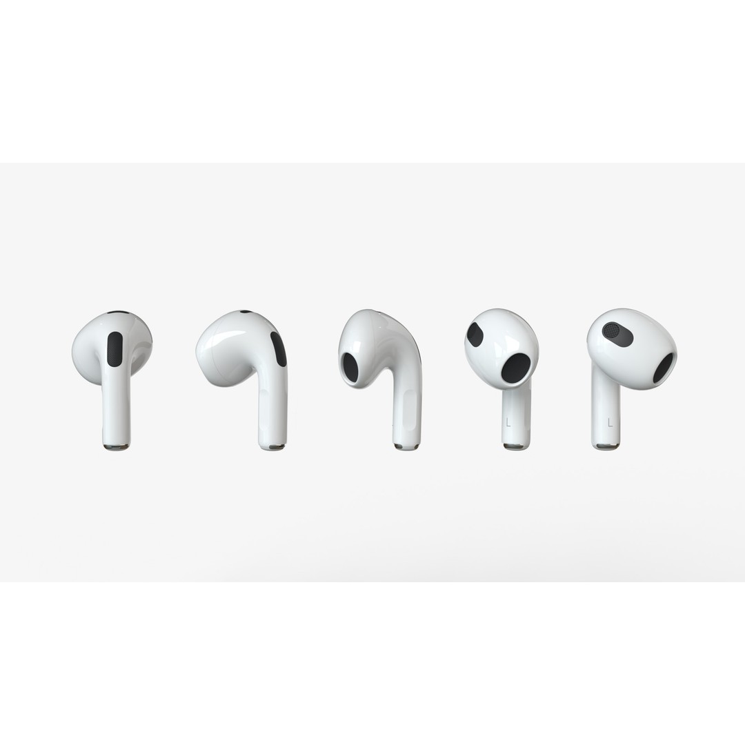 Apple AirPods 3D Model – High Poly PBR Textures, FBX & OBJ Formats - View 4