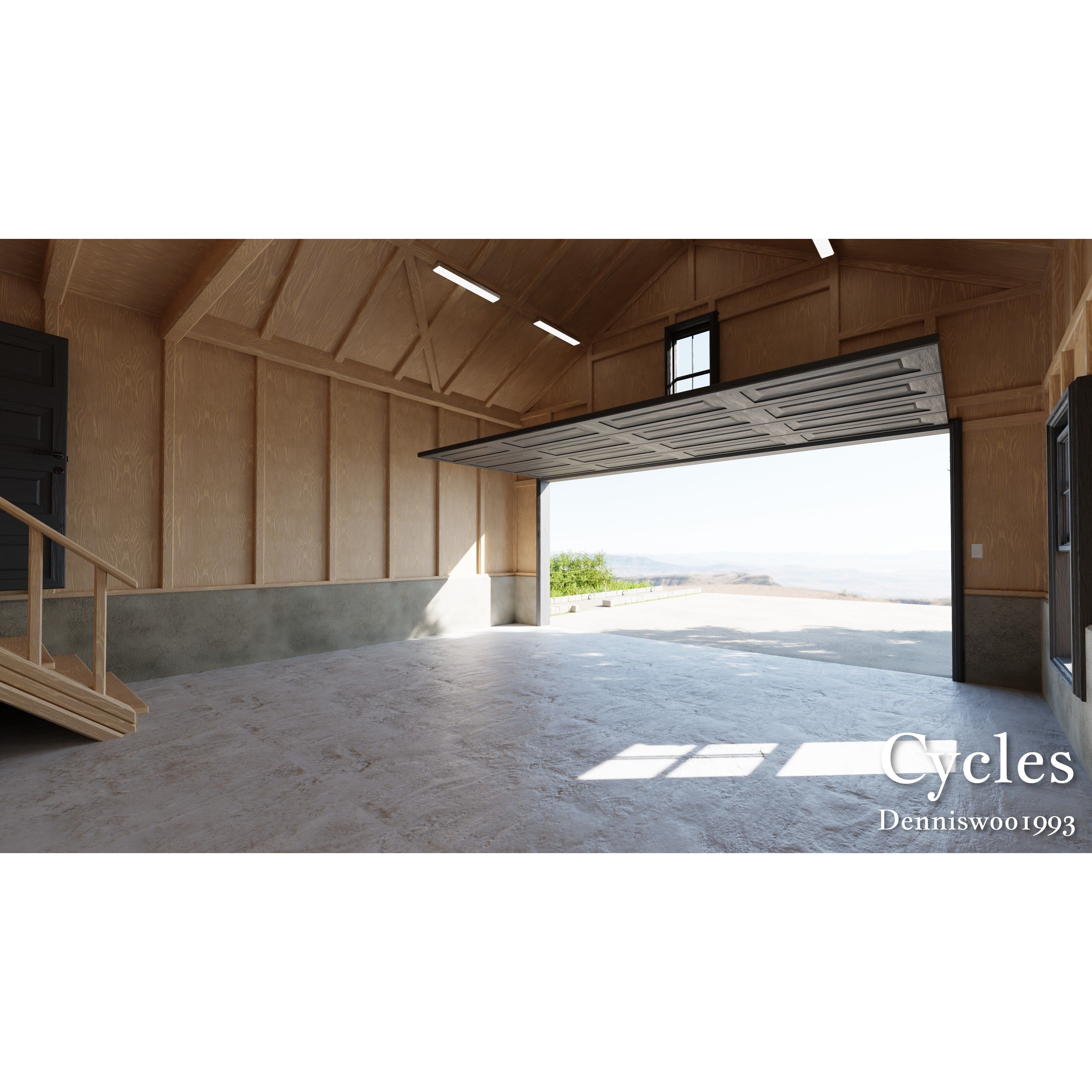 SHC Modular Classic American House - Low-Poly Game-Ready 3D Model - View 11