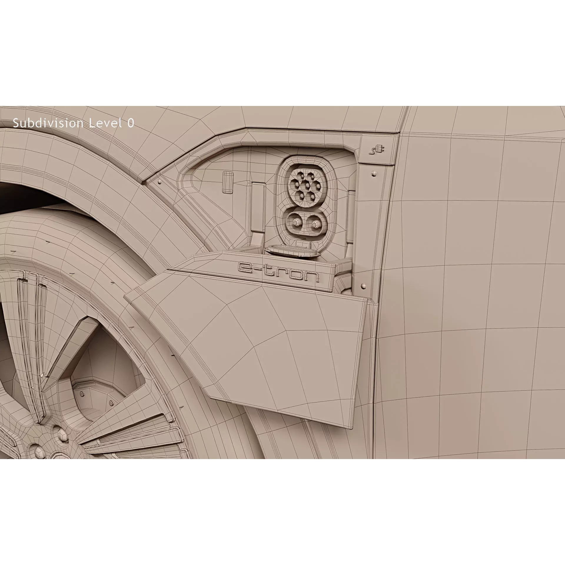 2024 Audi Q8 Sportback e-tron quattro - Game-Ready 3D Model