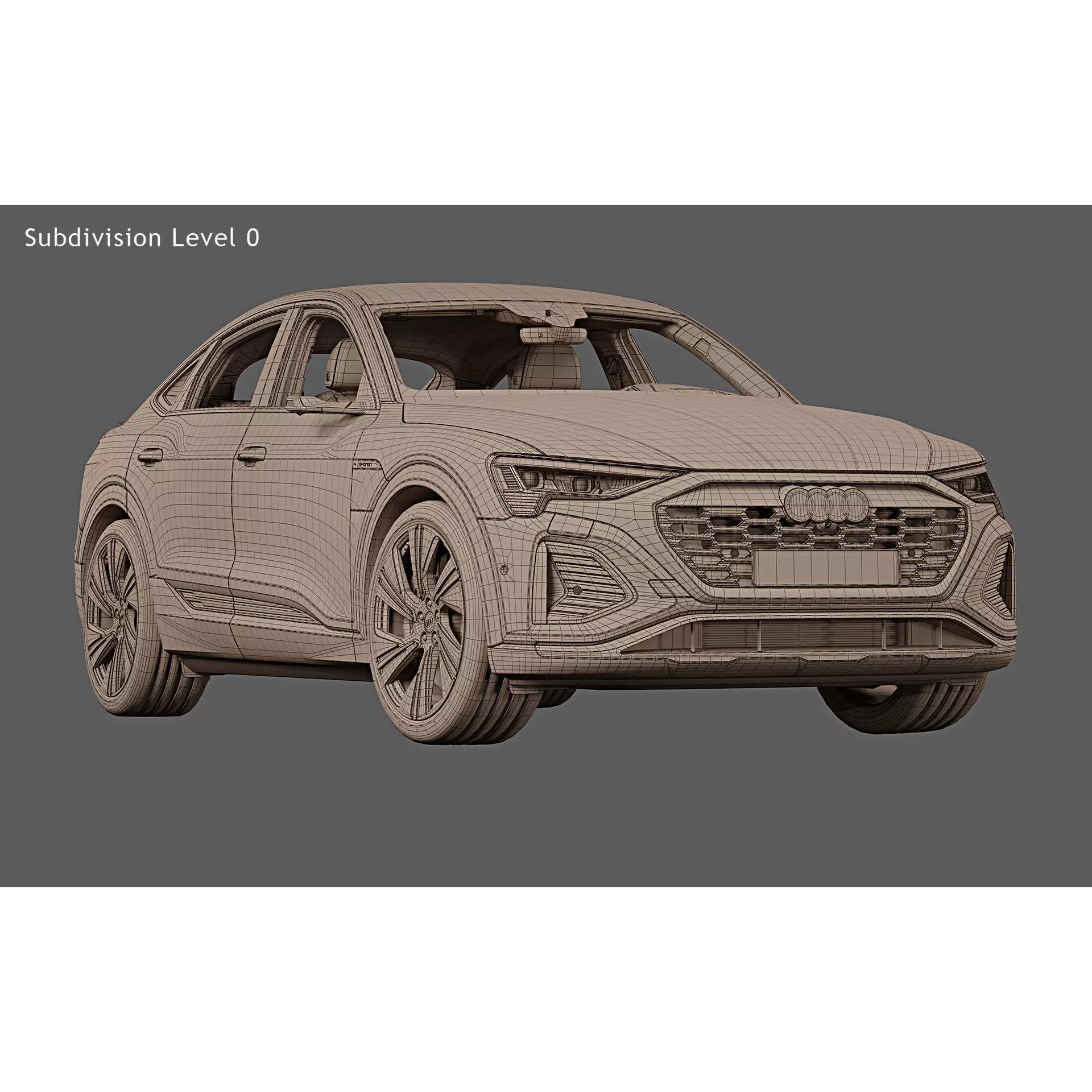 2024 Audi Q8 Sportback e-tron quattro - Game-Ready 3D Model - View 27
