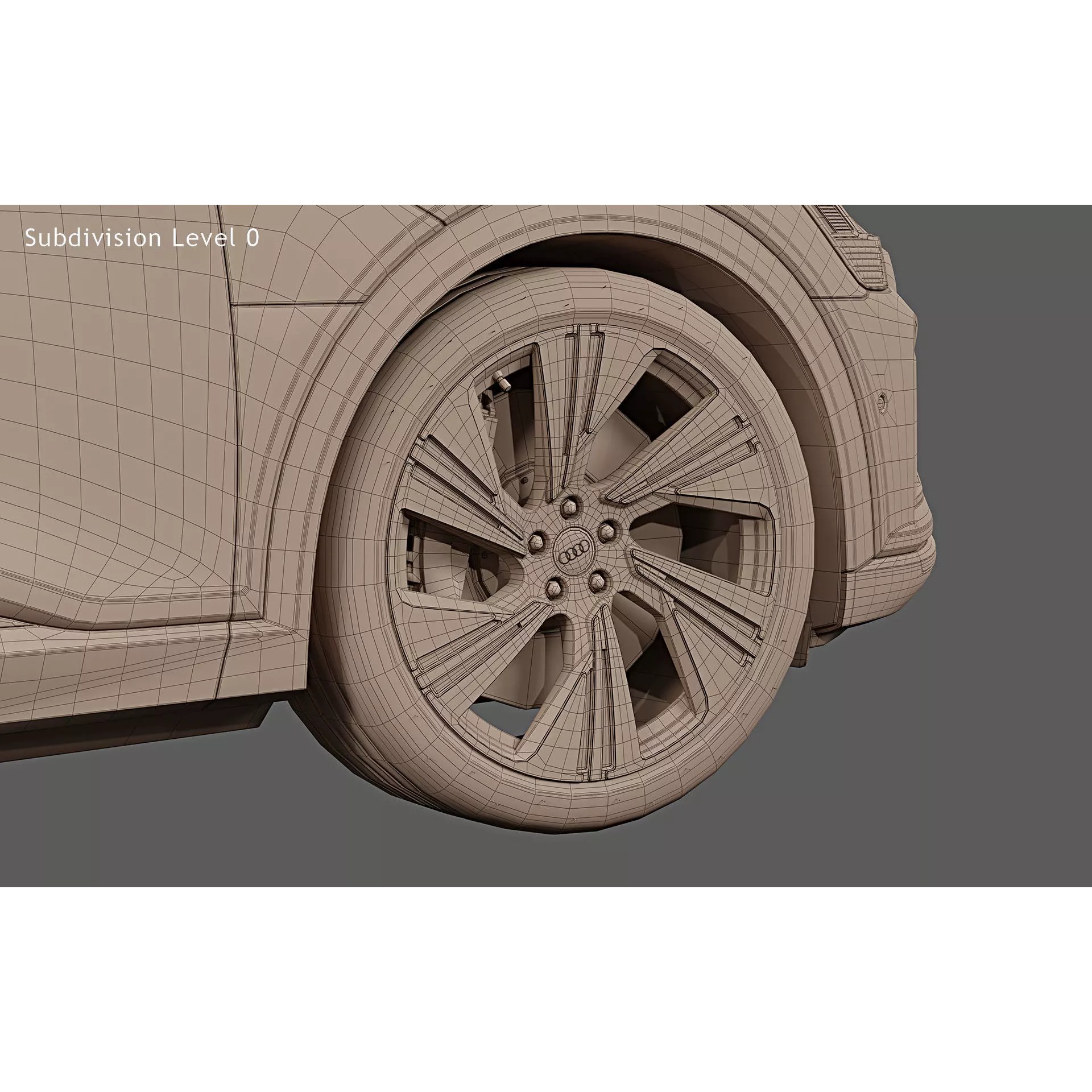 2024 Audi Q8 Sportback e-tron quattro - Game-Ready 3D Model - View 34