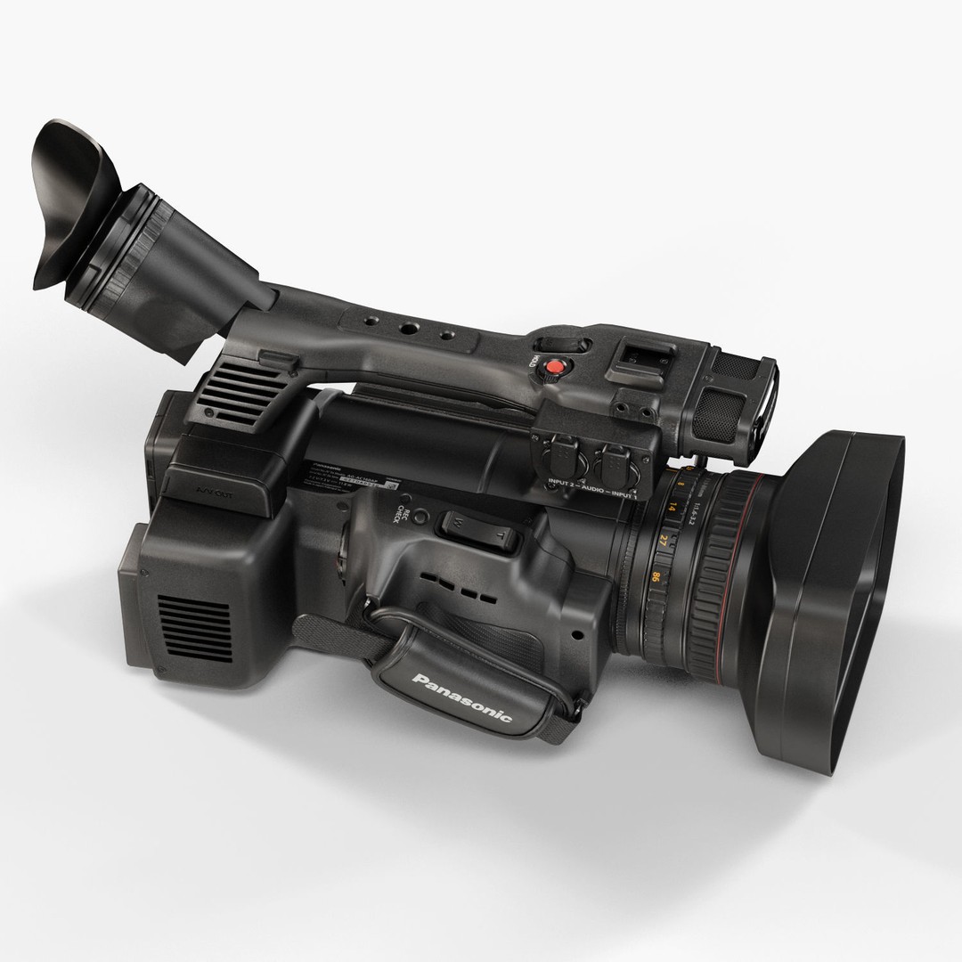 Panasonic AG-AC160A 3D Model – Low Poly Professional Camcorder, FBX, OBJ - View 14