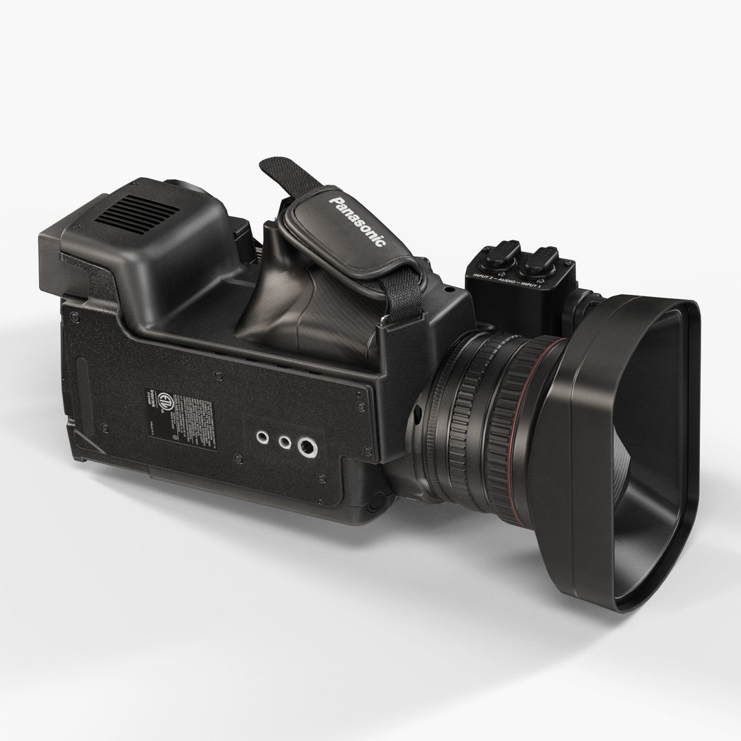 Panasonic AG-AC160A 3D Model – Low Poly Professional Camcorder, FBX, OBJ - View 16