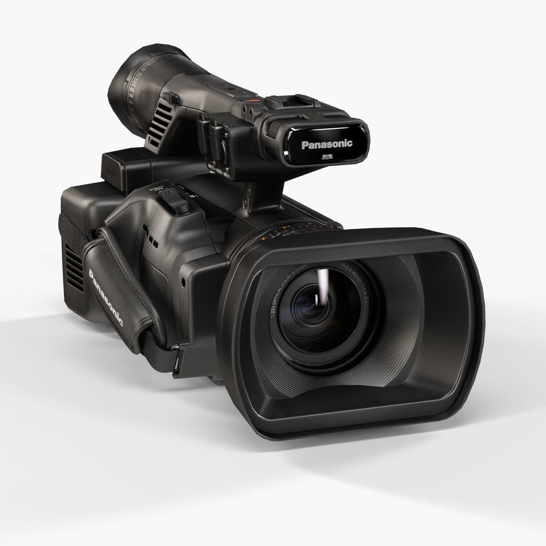 Panasonic AG-AC160A 3D Model – Low Poly Professional Camcorder, FBX, OBJ - View 5