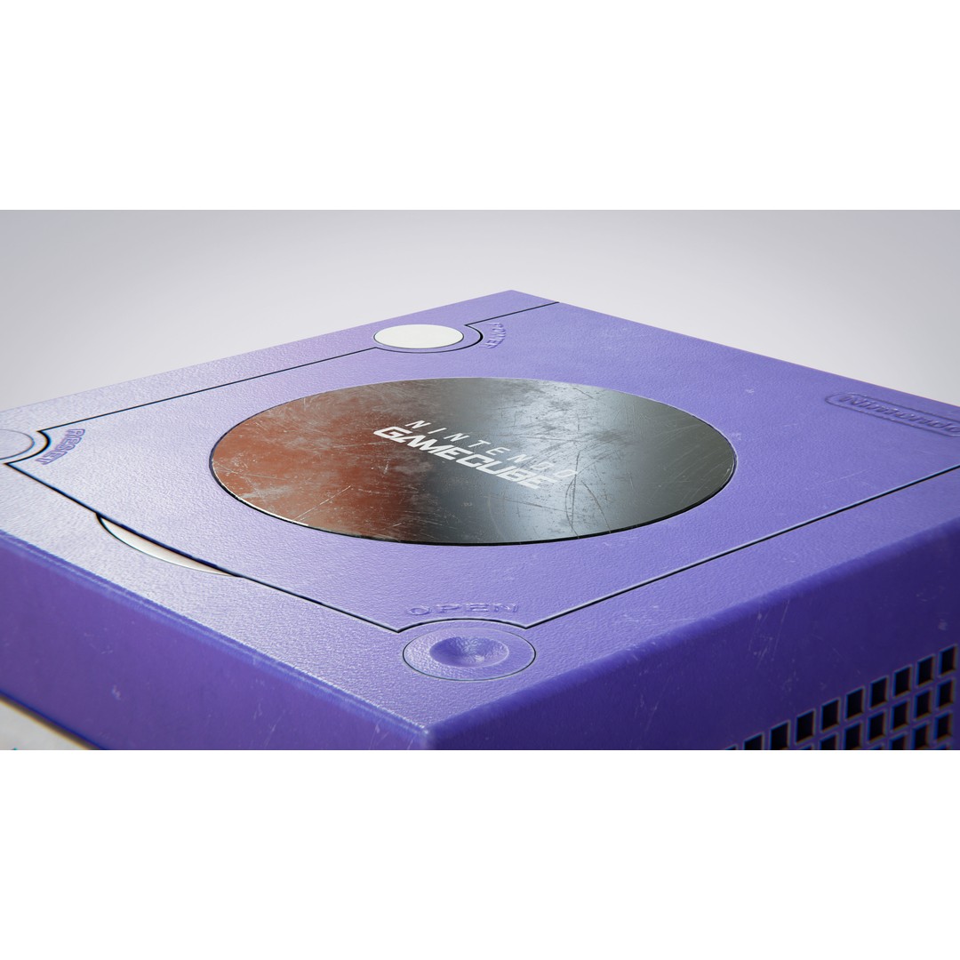 Nintendo GameCube Console 3D Model – Vintage Game Asset, FBX, OBJ - View 9