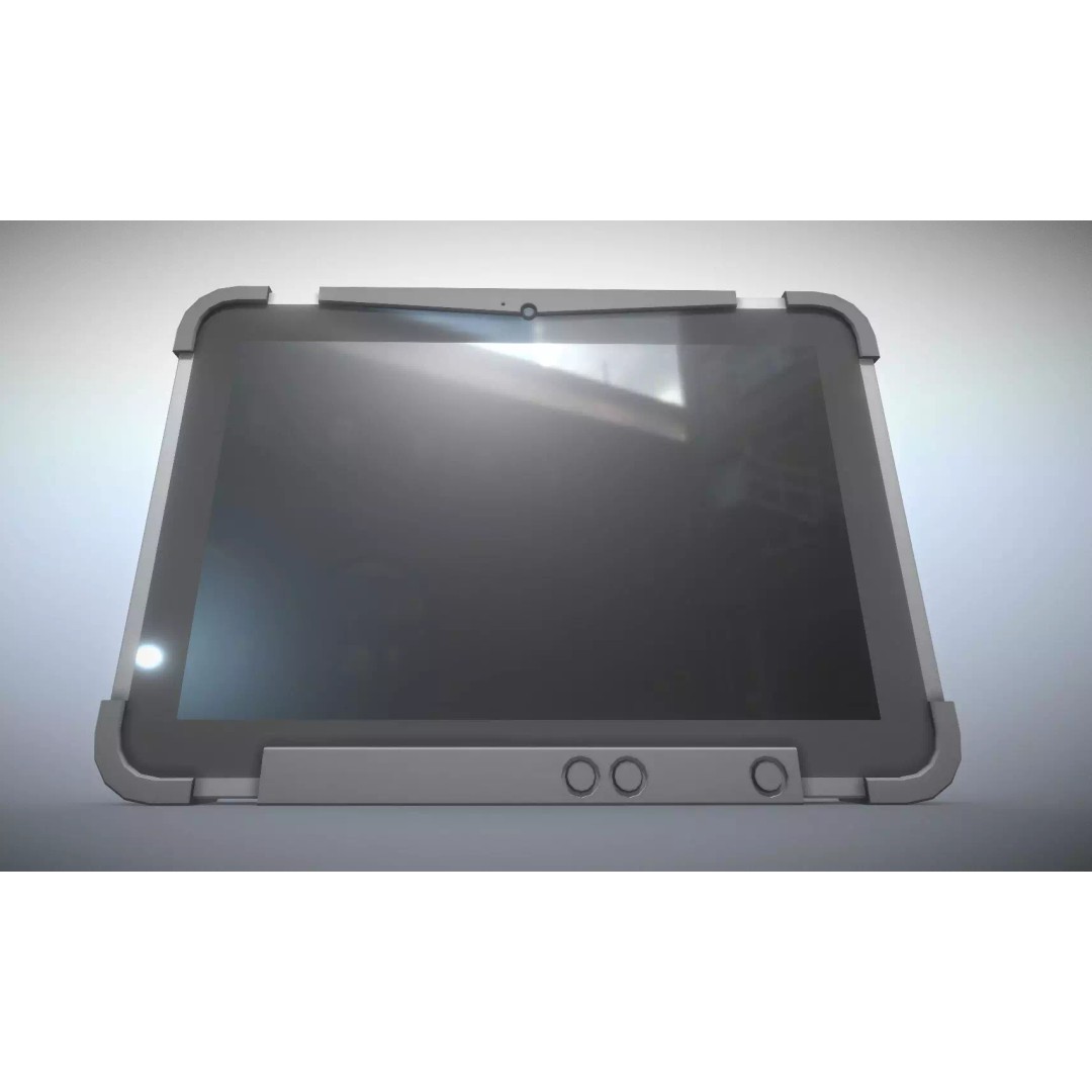 Robust Tablet PC 3D Model – Low Poly PBR Portable Device, FBX - View 3
