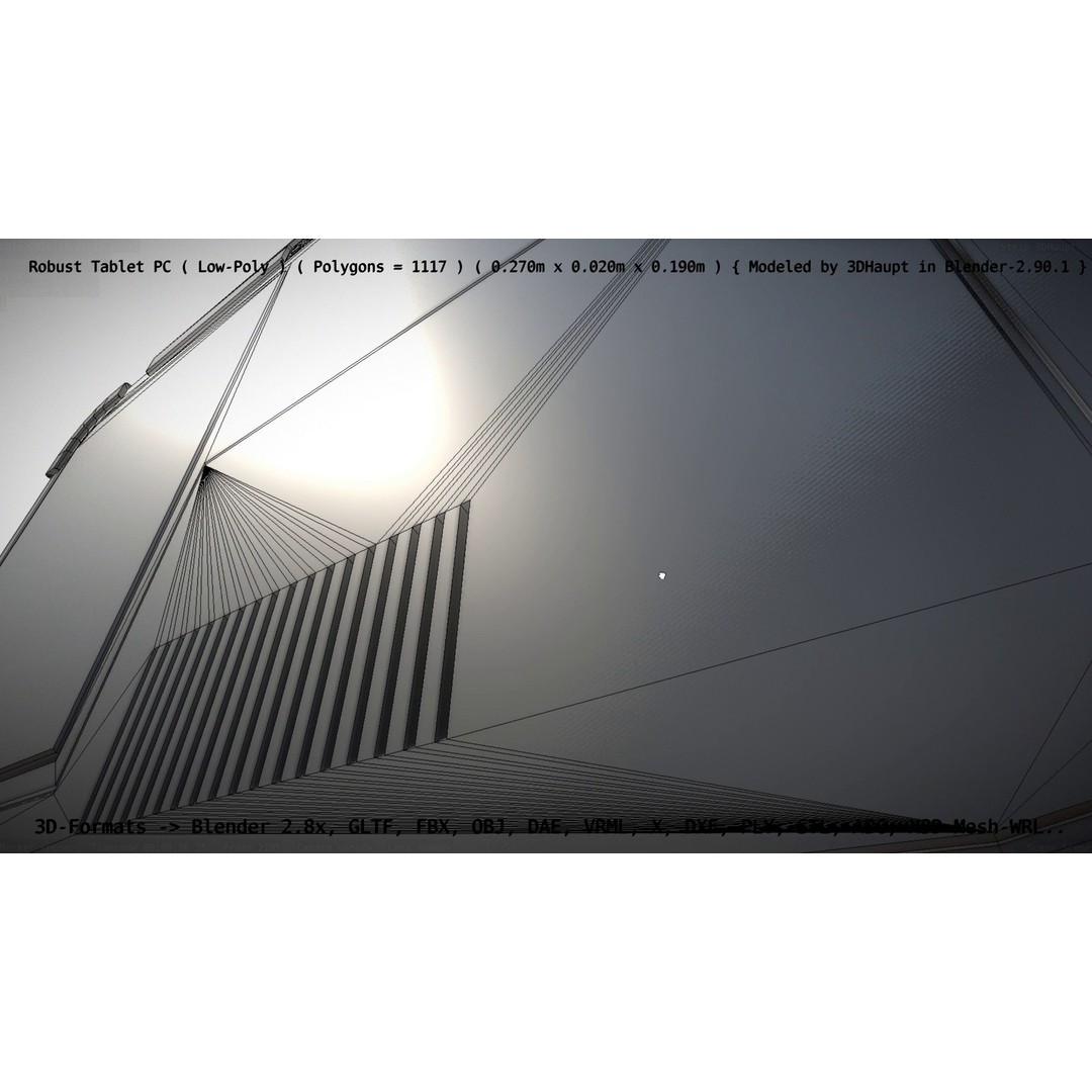 Robust Tablet PC 3D Model – Low Poly PBR Portable Device, FBX - View 46