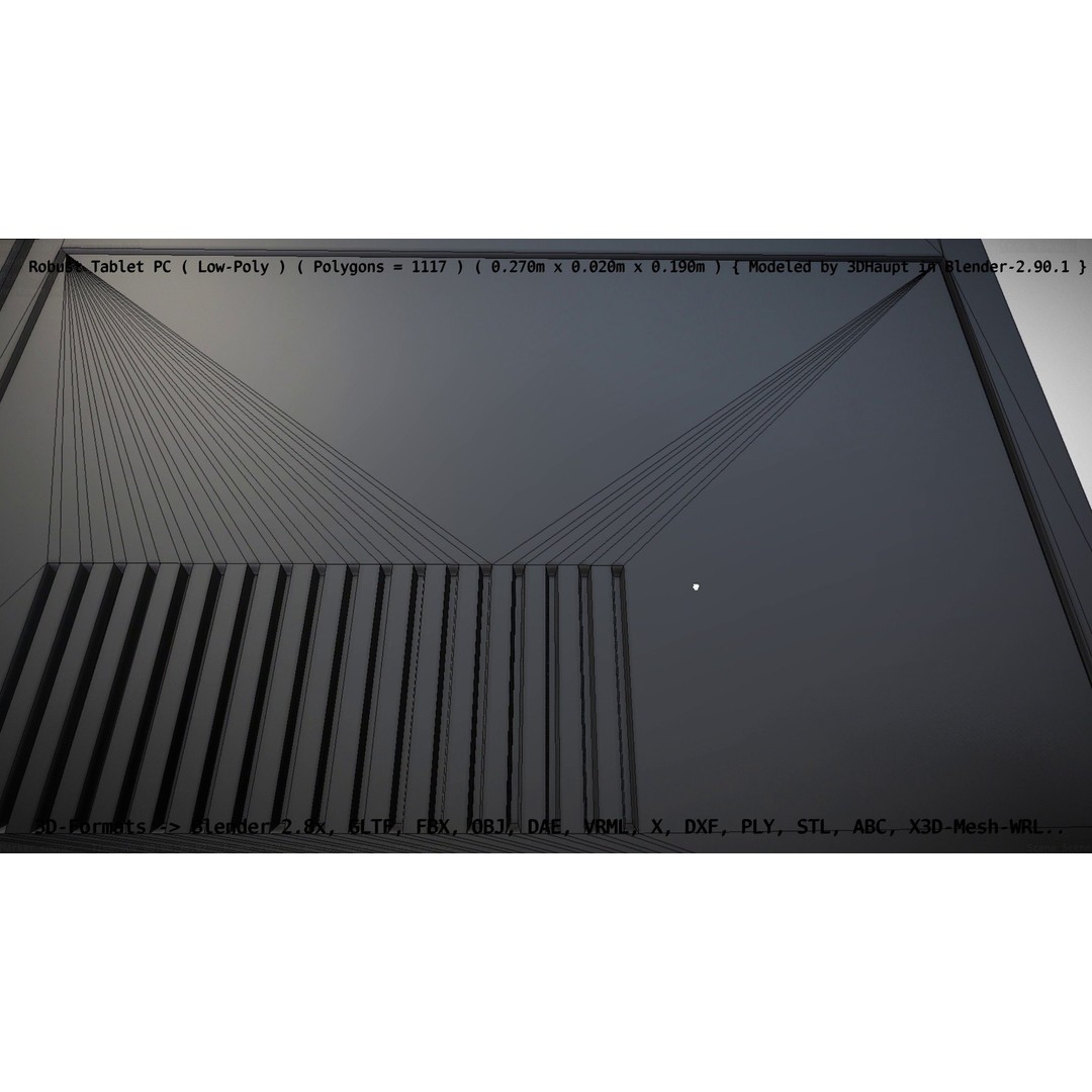 Robust Tablet PC 3D Model – Low Poly PBR Portable Device, FBX - View 98