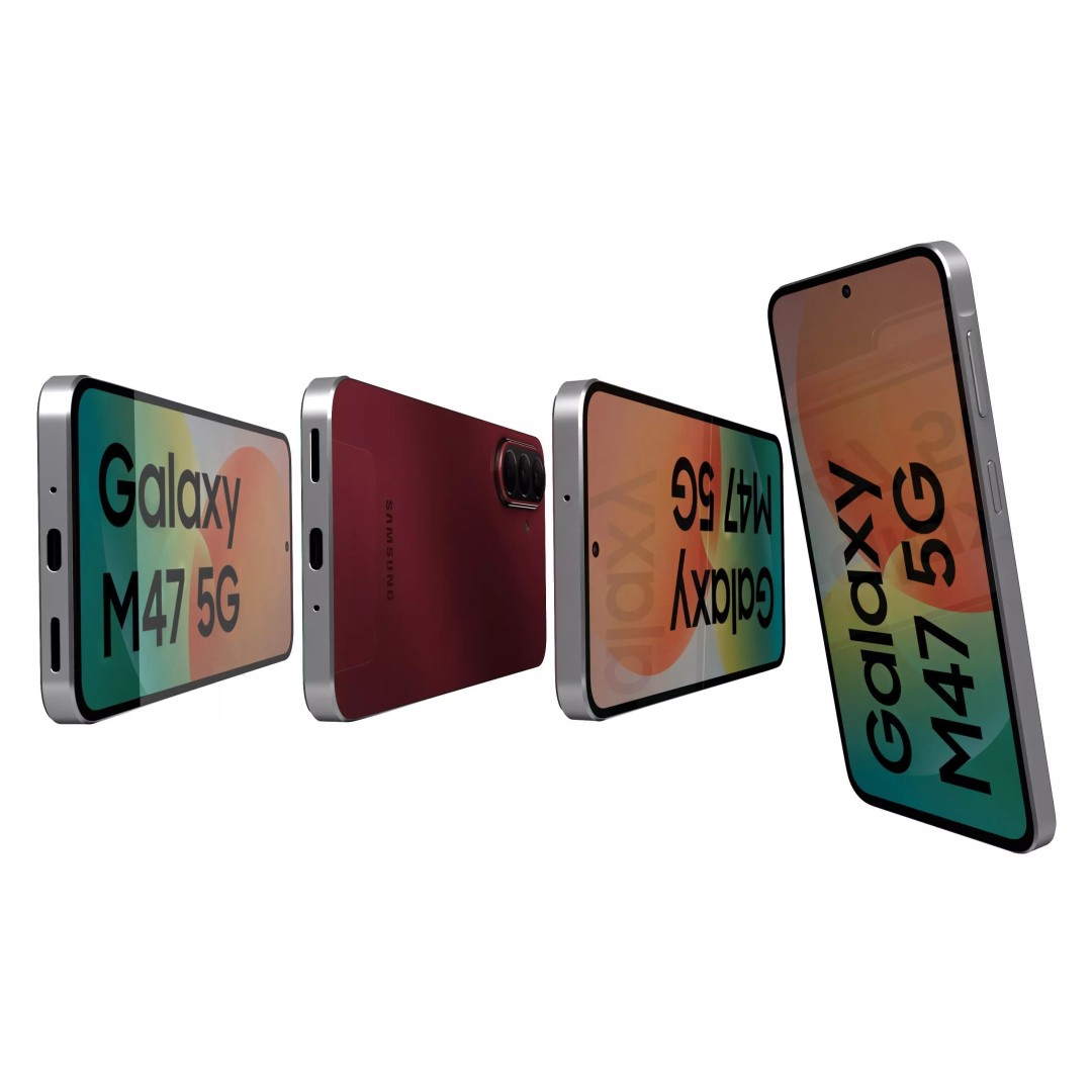 Samsung Galaxy M47 Red 3D Model – High Poly Game Asset, FBX & OBJ - View 12