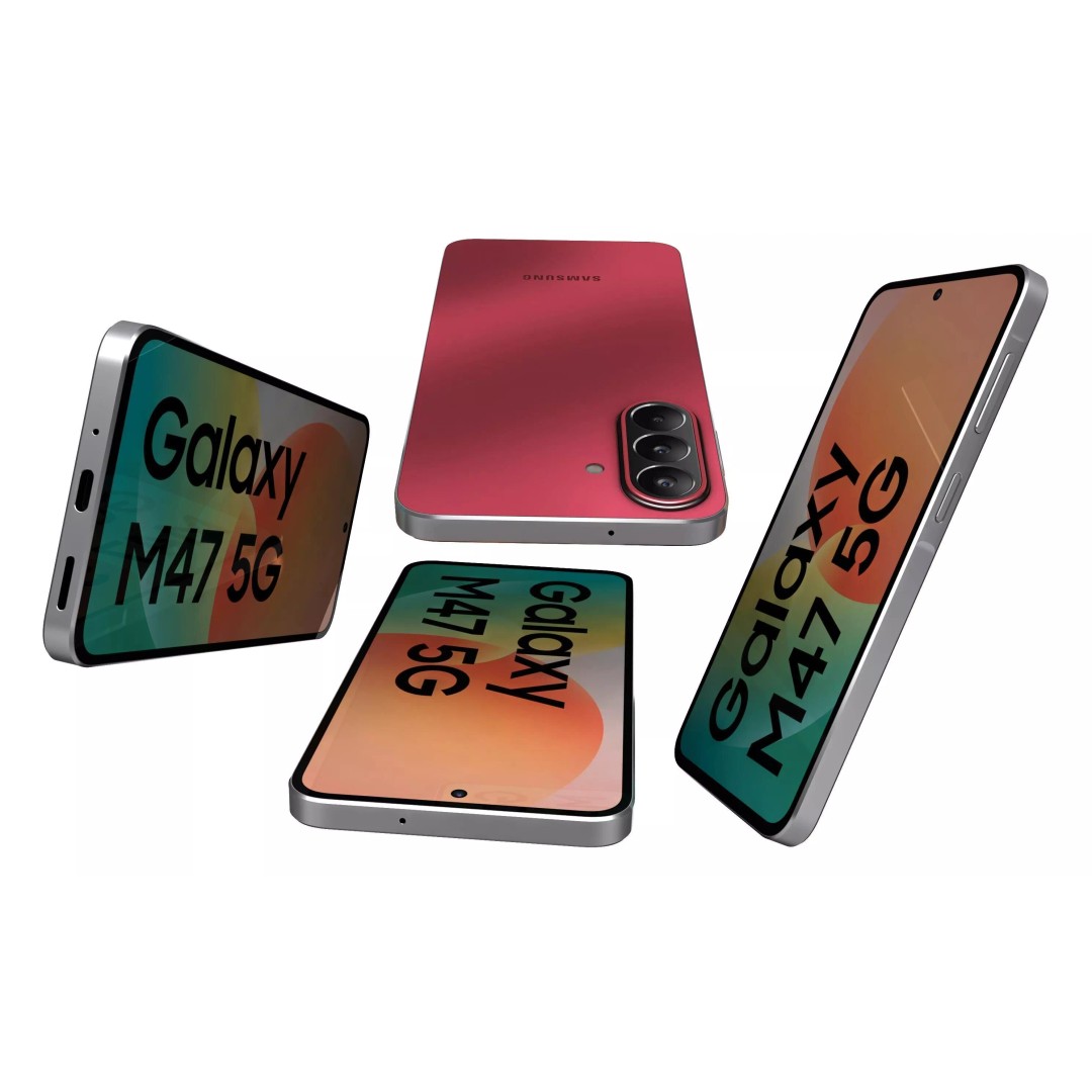 Samsung Galaxy M47 Red 3D Model – High Poly Game Asset, FBX & OBJ - View 13