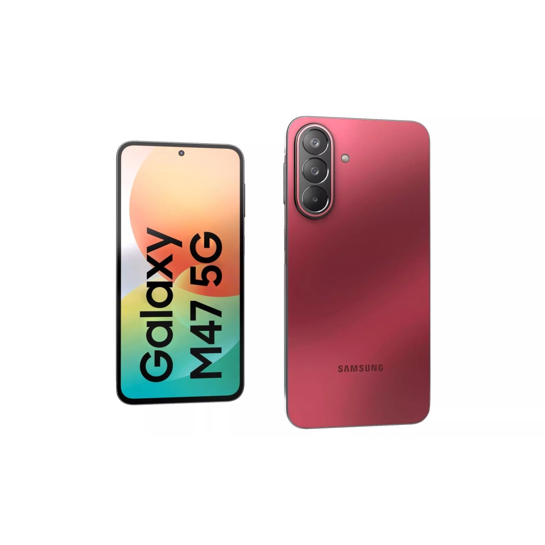 Samsung Galaxy M47 Red 3D Model – High Poly Game Asset, FBX & OBJ - View 7