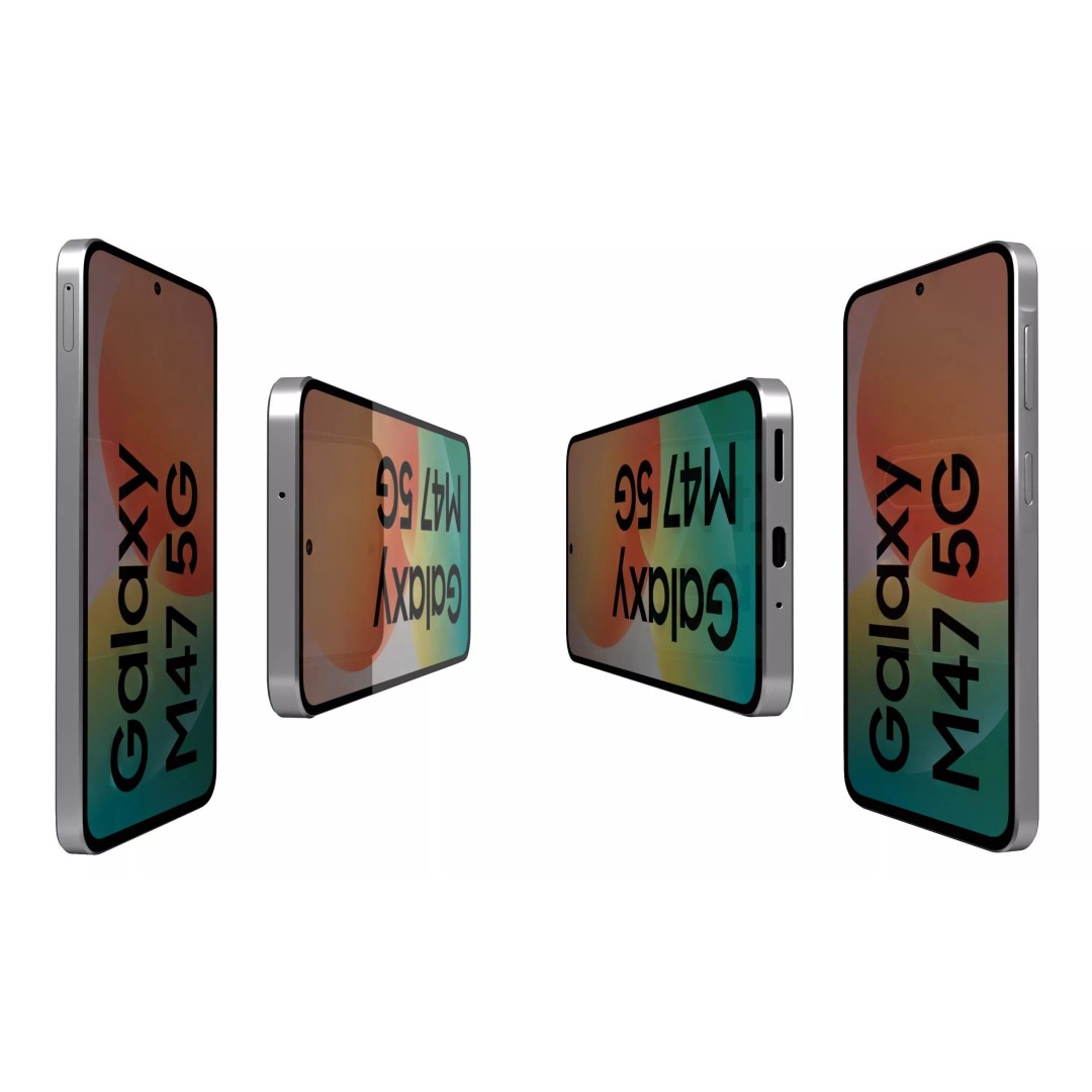 Samsung Galaxy M47 Red 3D Model – High Poly Game Asset, FBX & OBJ - View 8