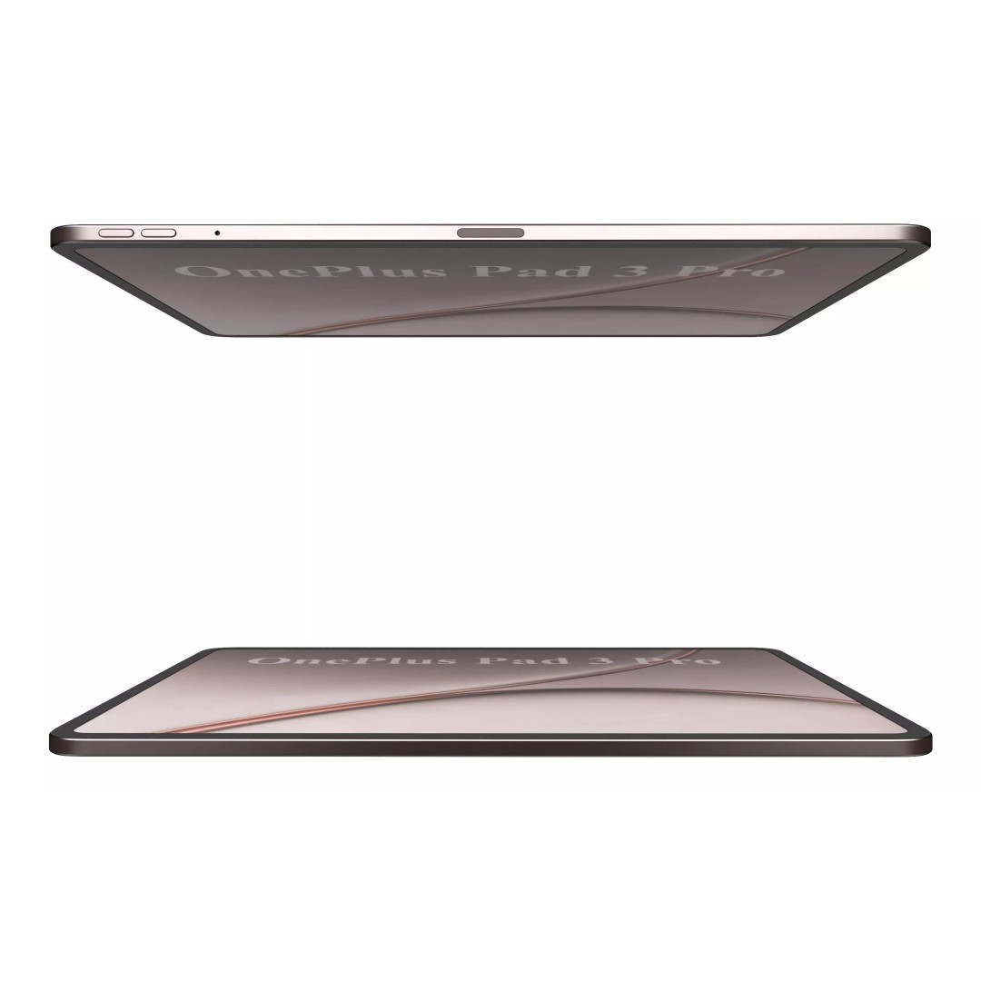 OnePlus Pad 3 Pro 3D Model – Dark Brown & Light Green, V-Ray Materials - View 10