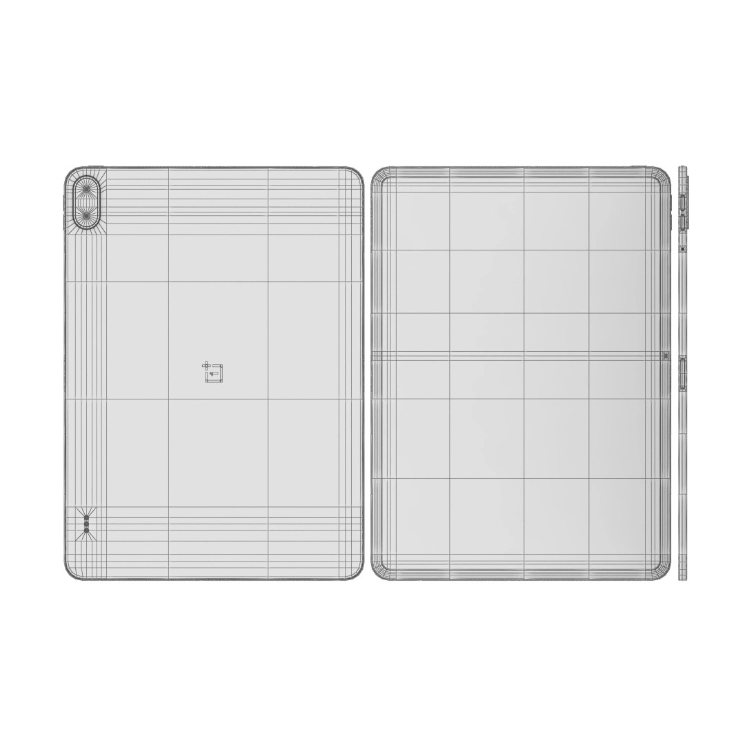 OnePlus Pad 3 Pro 3D Model – Dark Brown & Light Green, V-Ray Materials - View 11