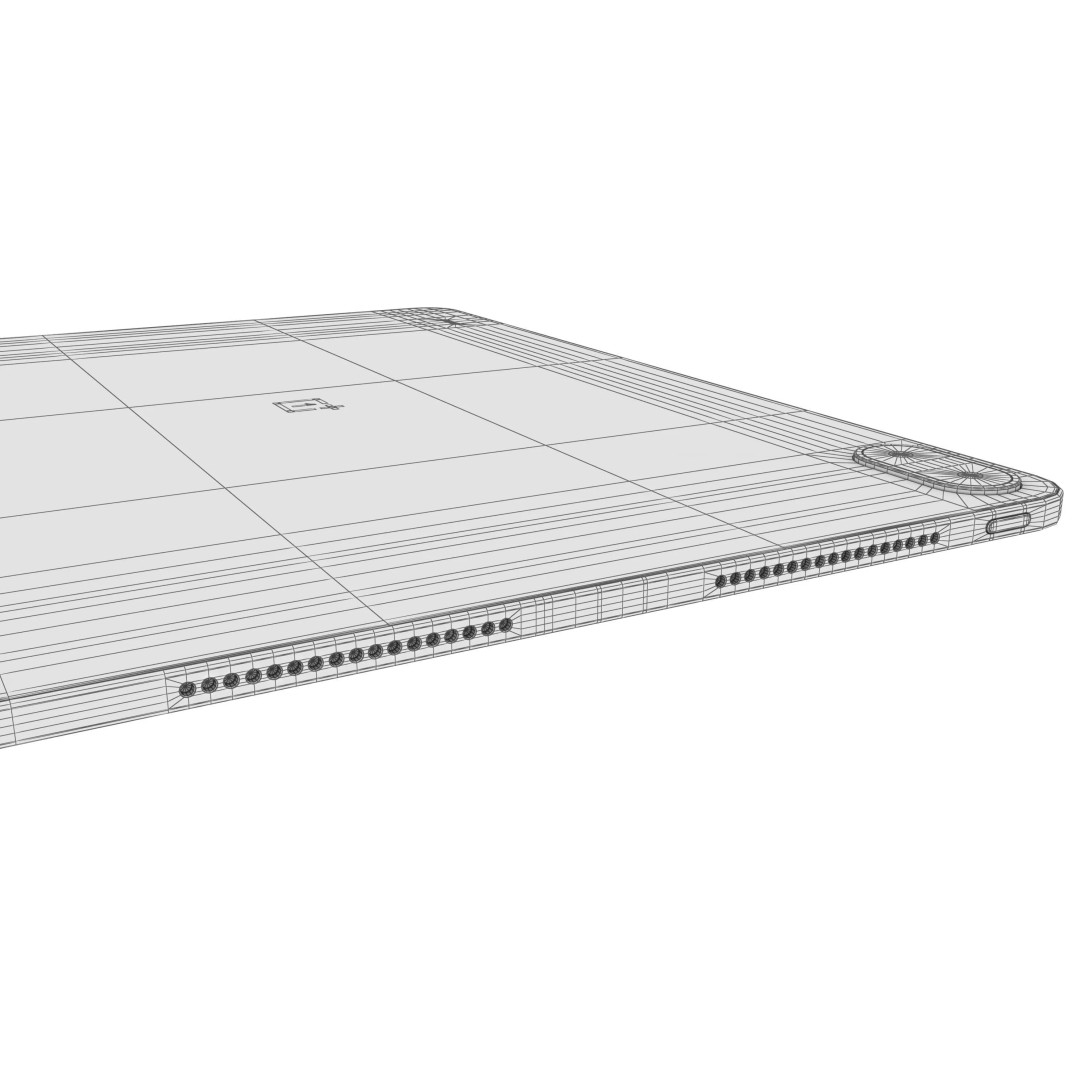 OnePlus Pad 3 Pro 3D Model – Dark Brown & Light Green, V-Ray Materials - View 14