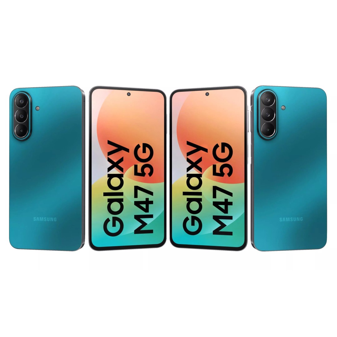 Samsung Galaxy M47 Blue 3D Model – High Poly Game Asset, FBX & OBJ - View 4