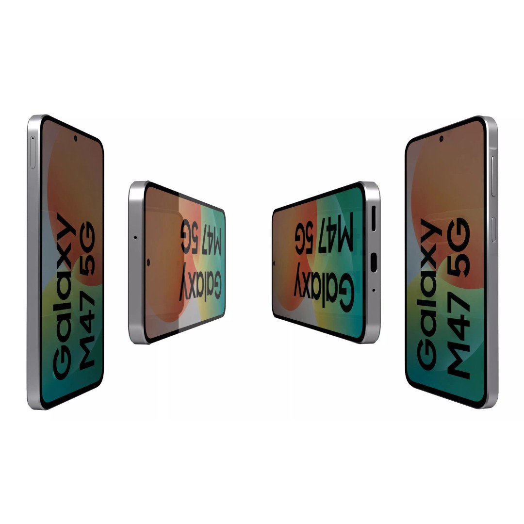 Samsung Galaxy M47 Blue 3D Model – High Poly Game Asset, FBX & OBJ - View 8