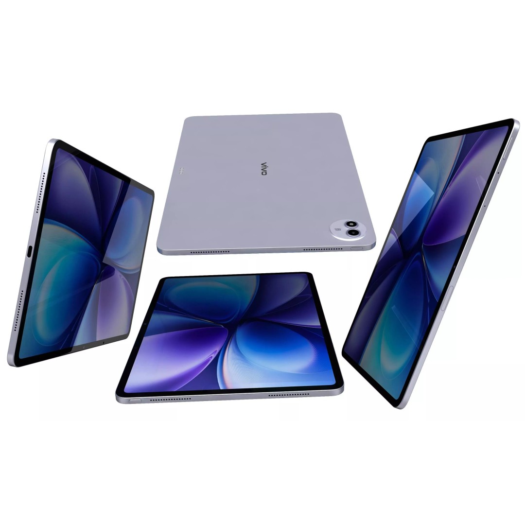 Vivo Pad 6 Pro Purple 3D Model – High Poly Game Asset, FBX & OBJ Formats - View 14
