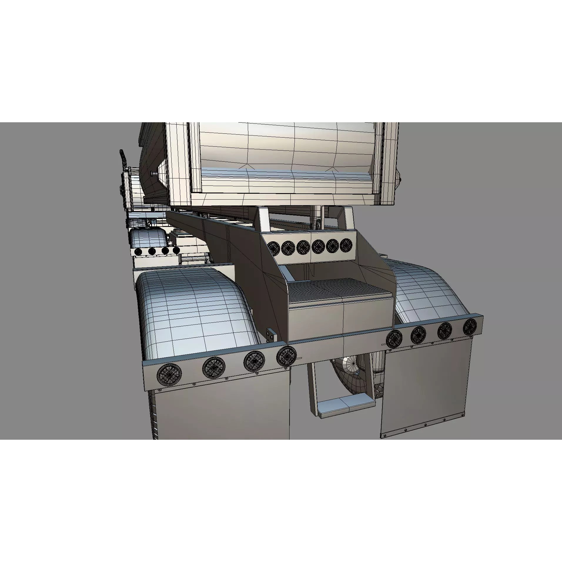 Peterbilt 389 Transfer Dump Truck - Game-Ready 3D Model - View 33