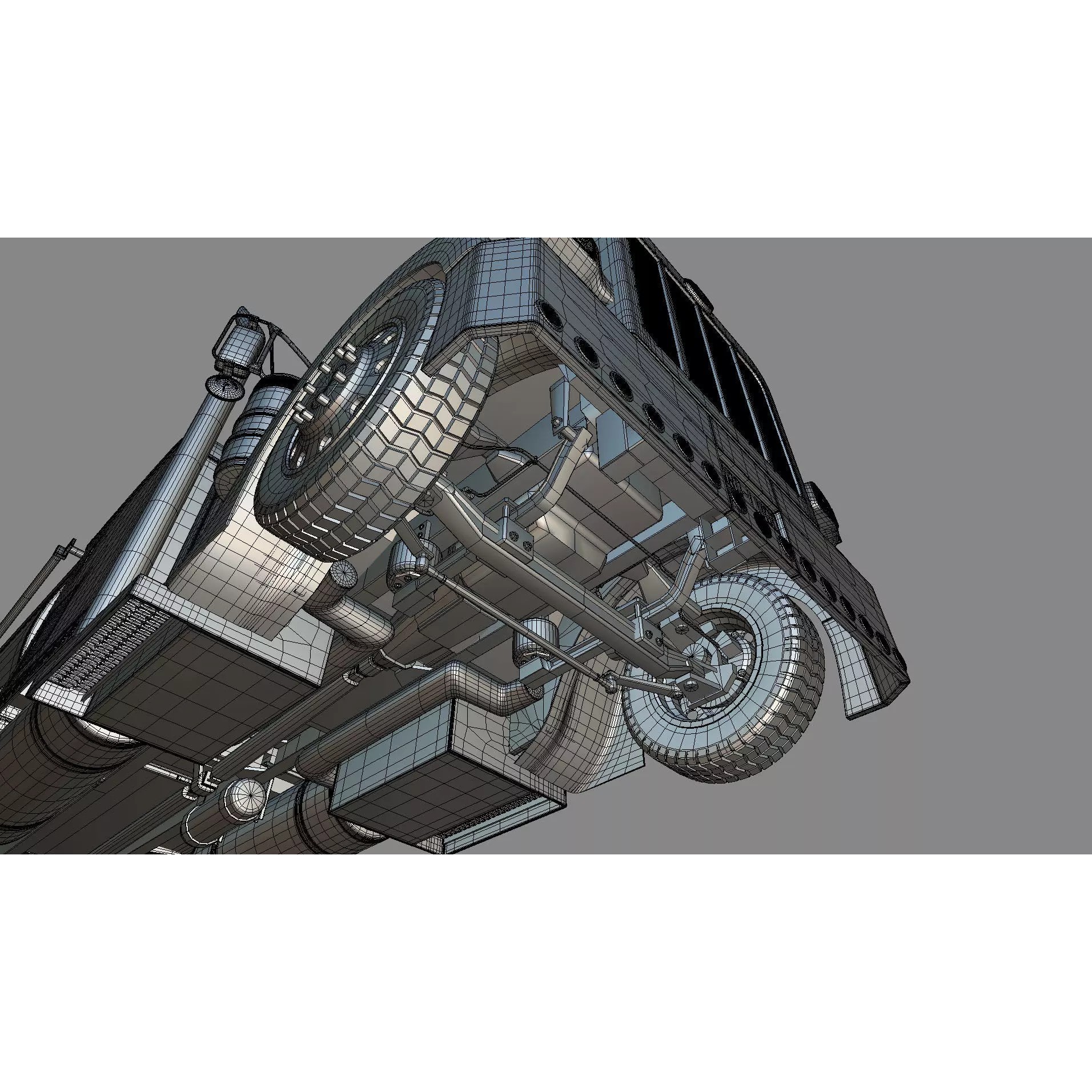 Peterbilt 389 Transfer Dump Truck - Game-Ready 3D Model - View 34