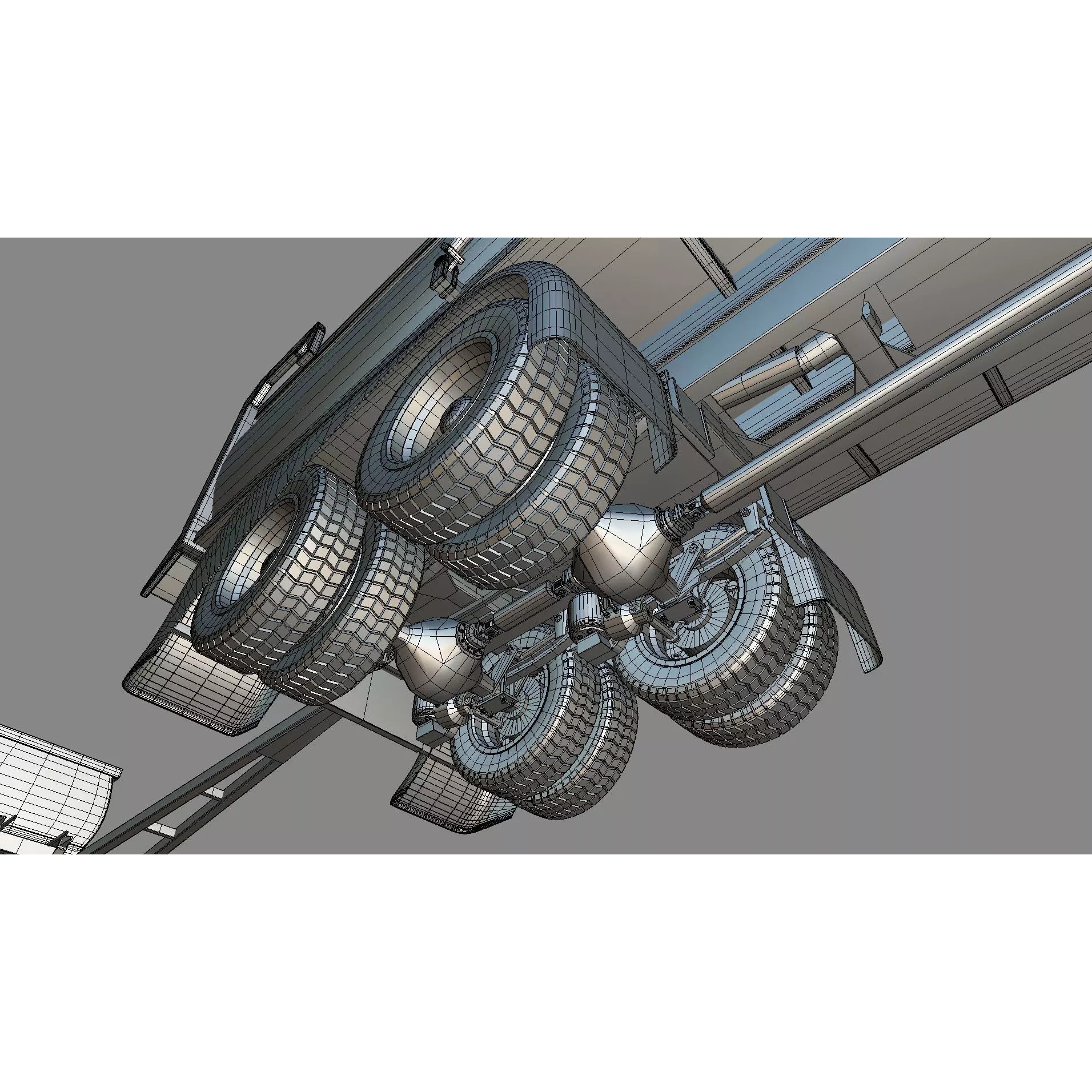 Peterbilt 389 Transfer Dump Truck - Game-Ready 3D Model - View 36