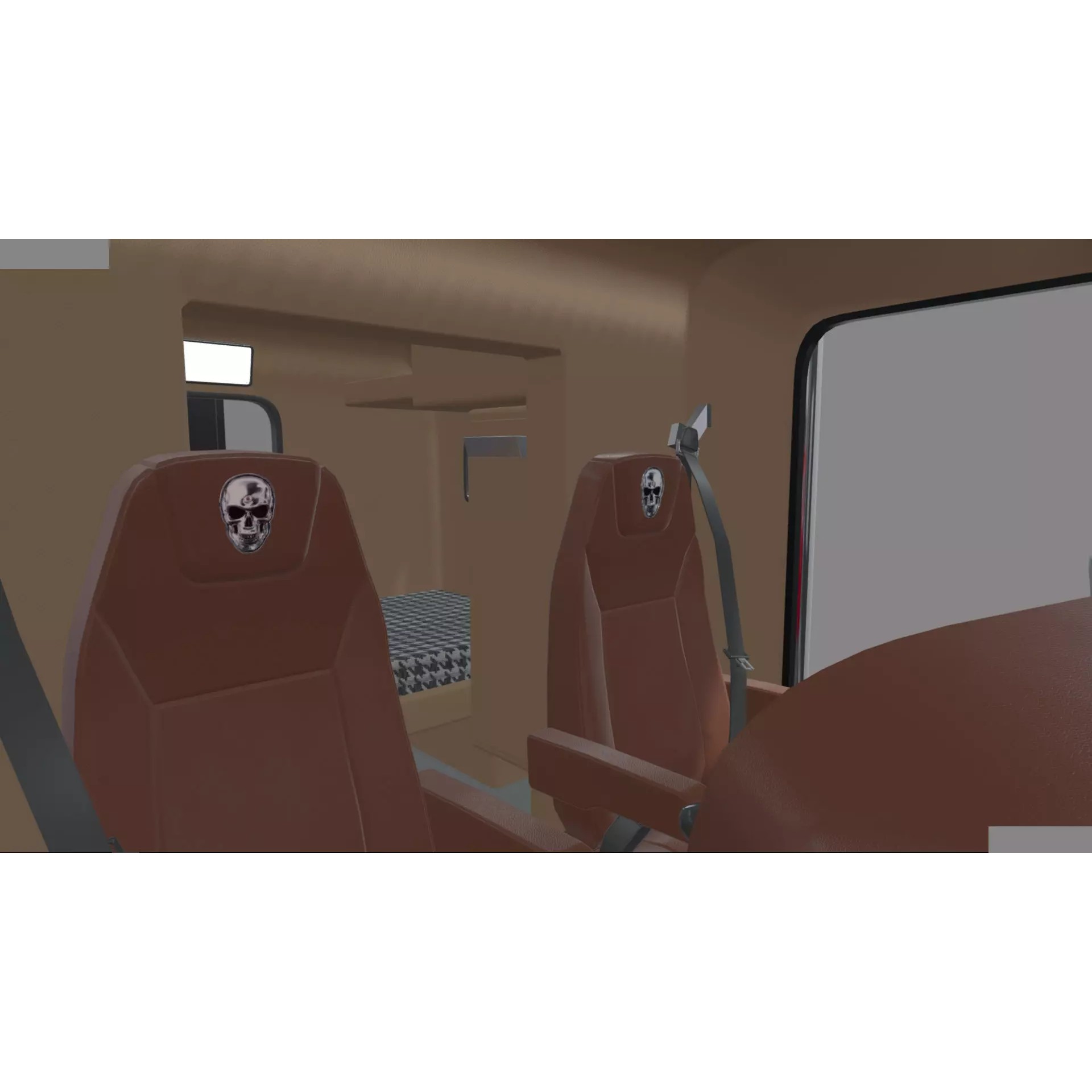 Peterbilt 389 Transfer Dump Truck - Game-Ready 3D Model - View 44