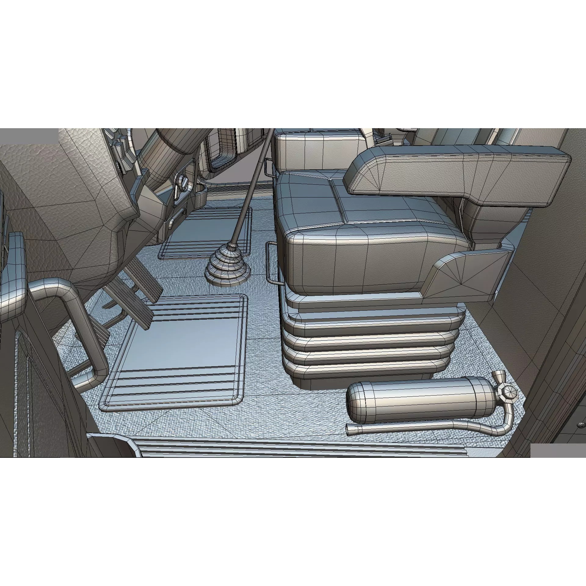 Peterbilt 389 Transfer Dump Truck - Game-Ready 3D Model - View 50