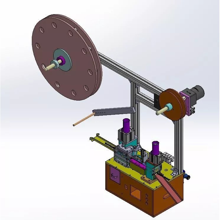 Terminal Cutting Machine 3D Model – Precision Automation for Electronics - View 3