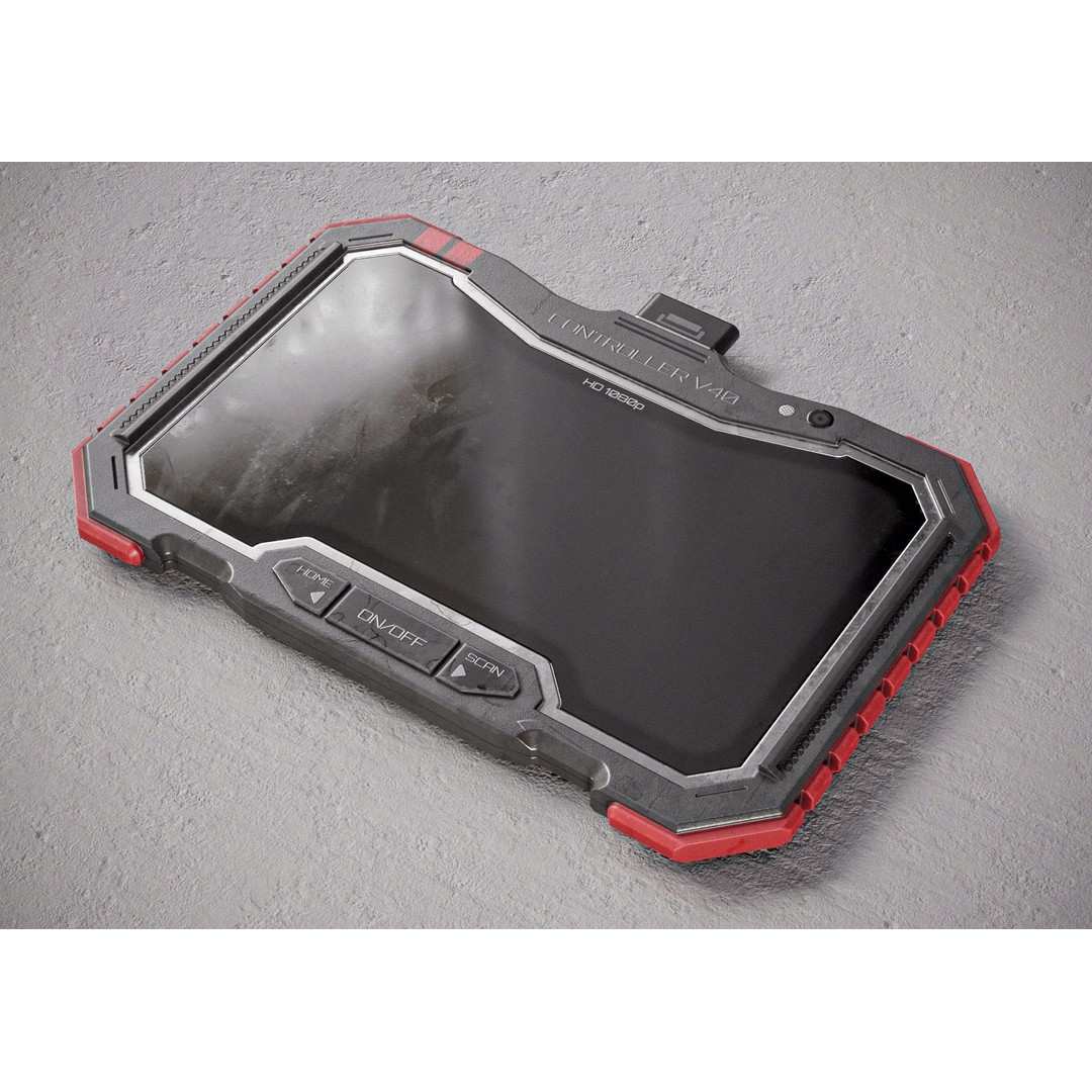 Sci-fi Military Controller V40 3D Model – Low Poly PBR Game Asset, FBX - View 6