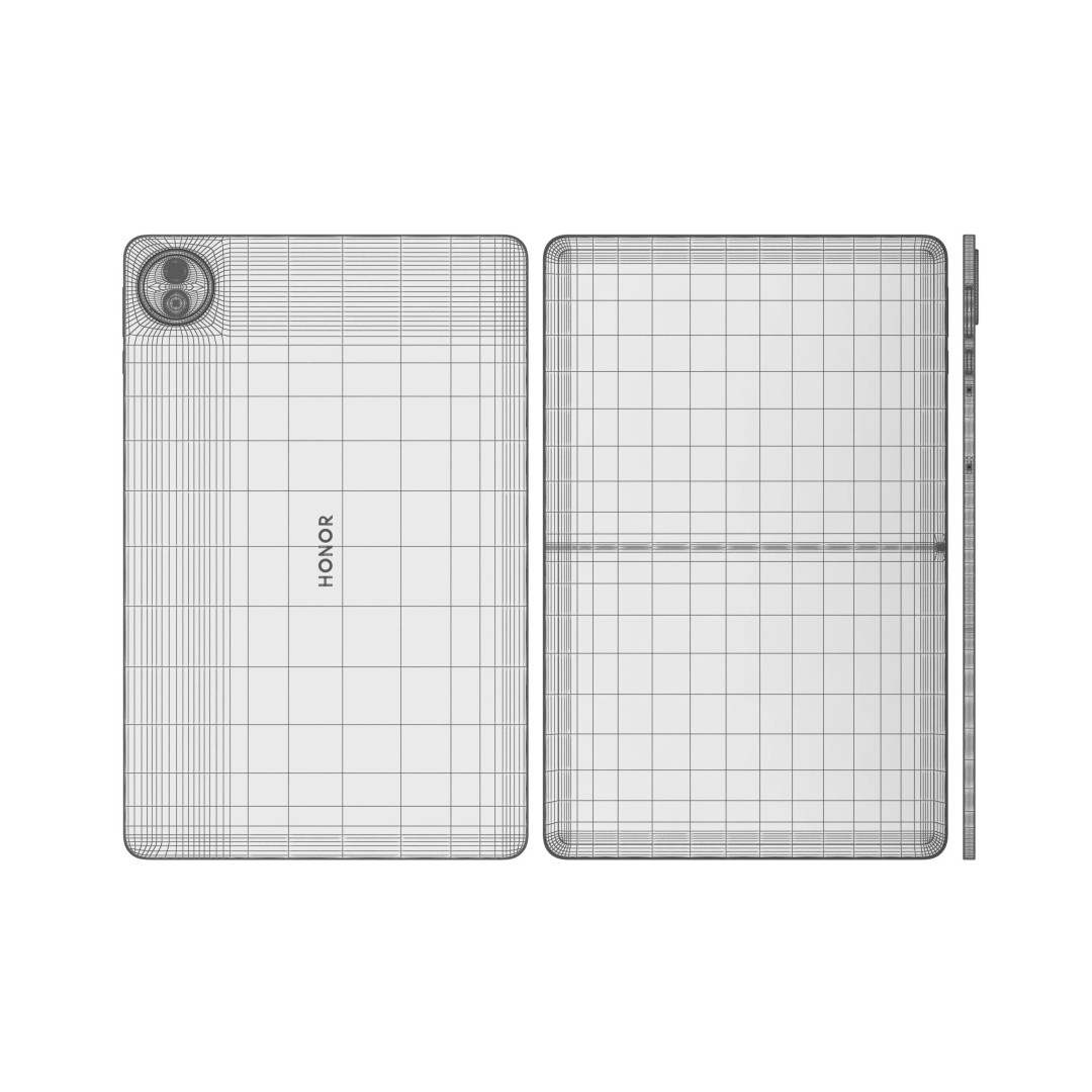 Honor Pad 20 3D Model – High Poly Mobile Device, V-Ray Materials - View 20