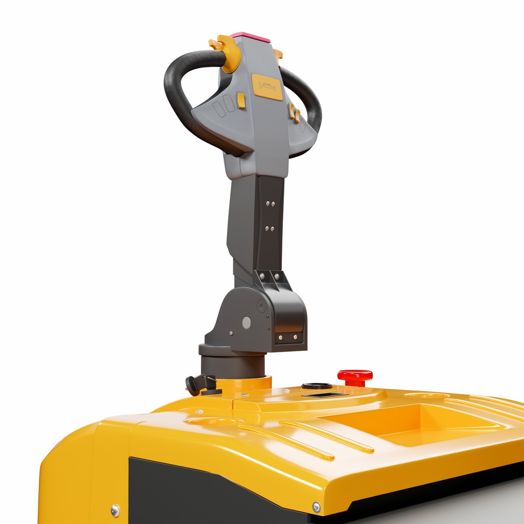 Electric Reach Forklift Truck 3D Model – High-Quality Industrial Asset, Blender - View 10