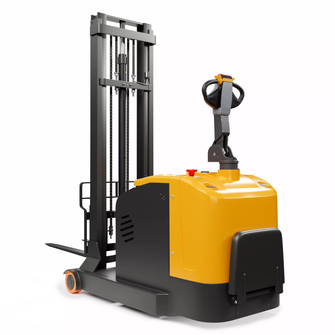 Electric Reach Forklift Truck 3D Model – High-Quality Industrial Asset, Blender - View 2