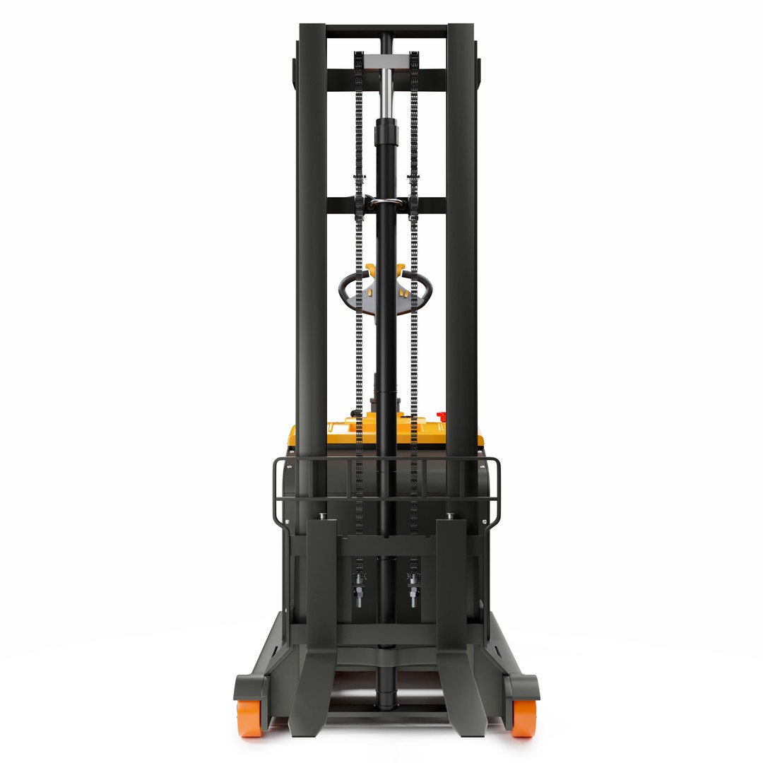 Electric Reach Forklift Truck 3D Model – High-Quality Industrial Asset, Blender - View 5