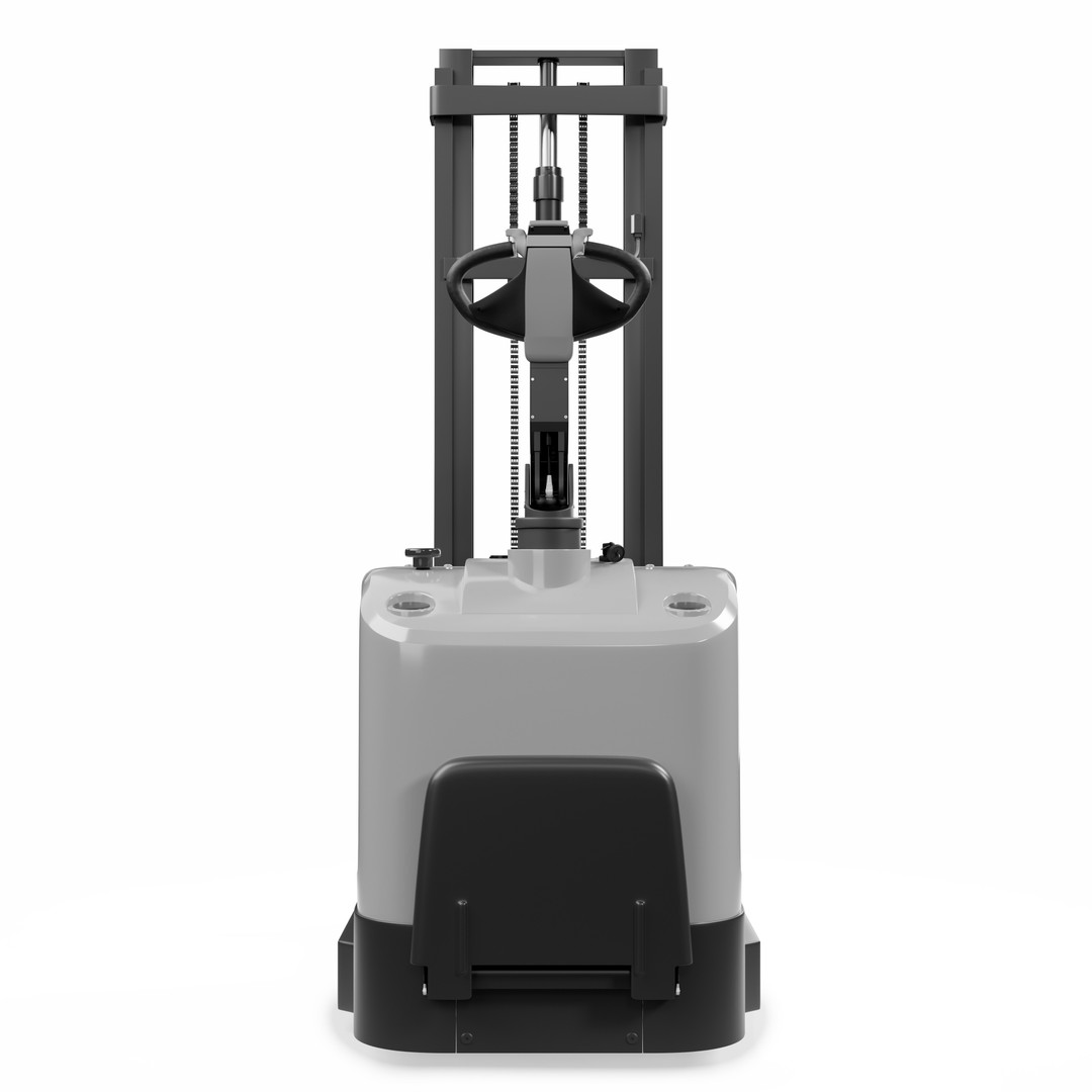 Electric Reach Forklift Truck 3D Model – High-Quality Industrial Asset, Blender - View 6