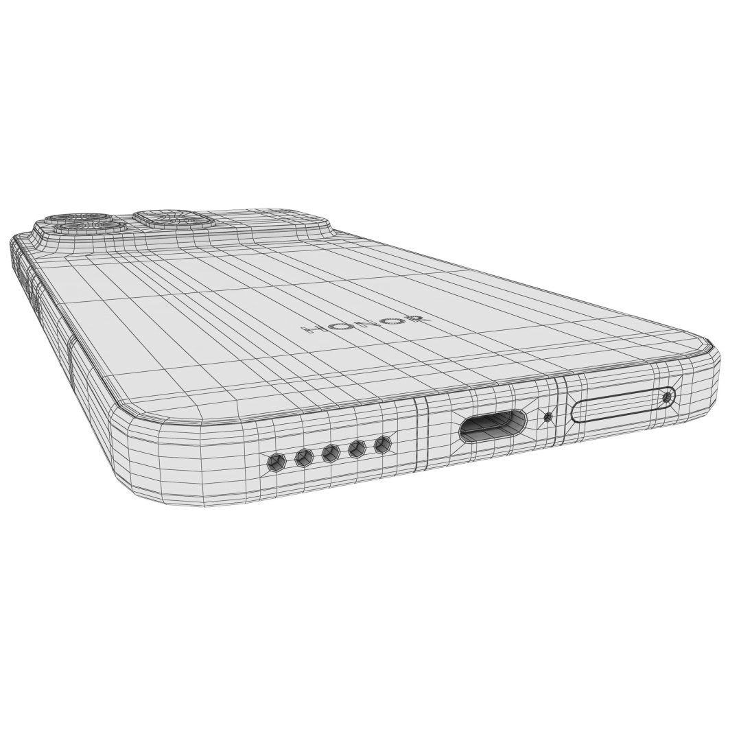 Honor Win Turbo White 3D Model – High Poly Phone Asset, 3DS Max