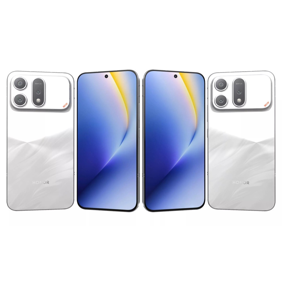 Honor Win Turbo White 3D Model – High Poly Phone Asset, 3DS Max - View 3