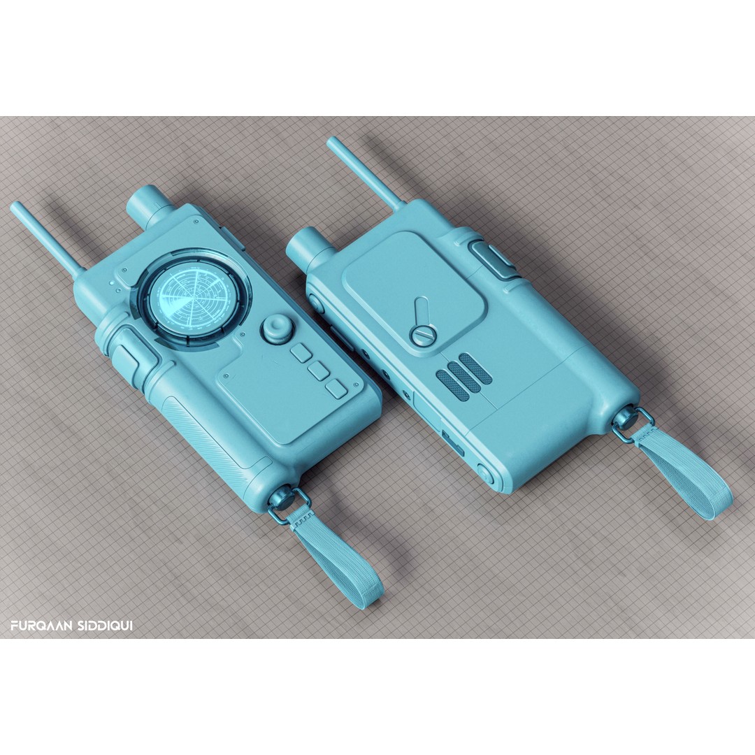 Sci-Fi Controller 3D Model – Low Poly PBR Device, FBX - View 11