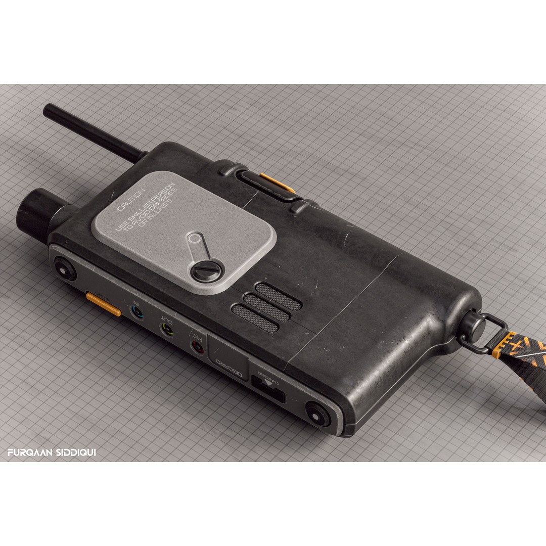 Sci-Fi Controller 3D Model – Low Poly PBR Device, FBX - View 8