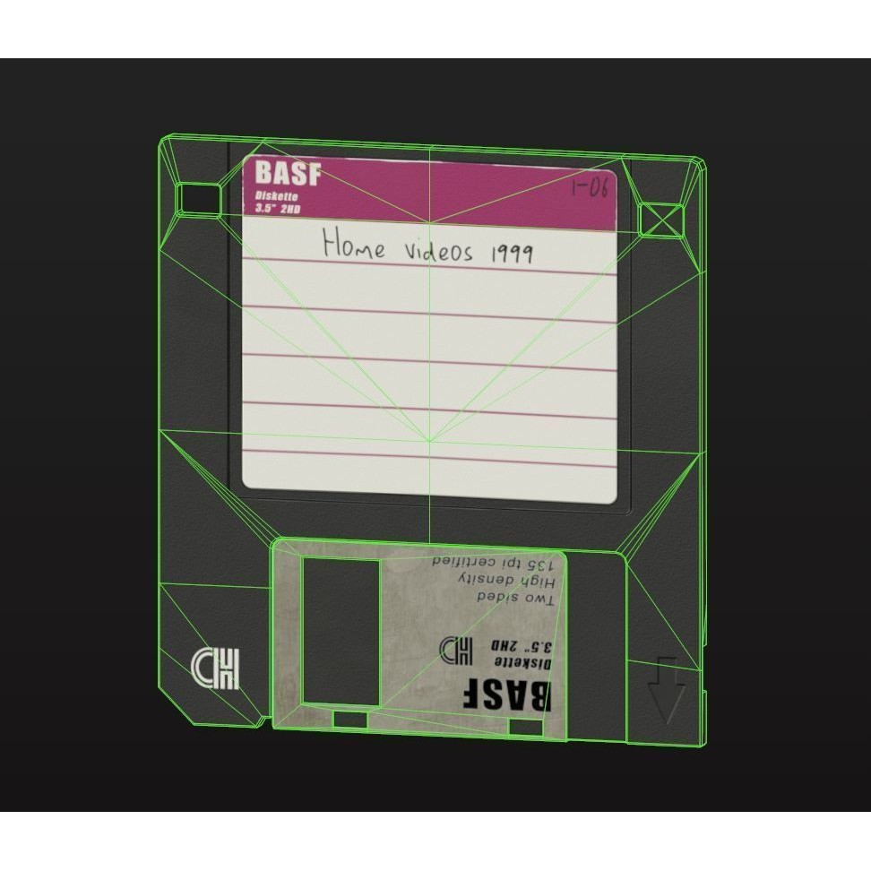 Floppy Disks 3D Model – Low Poly Retro Game Asset, FBX & OBJ