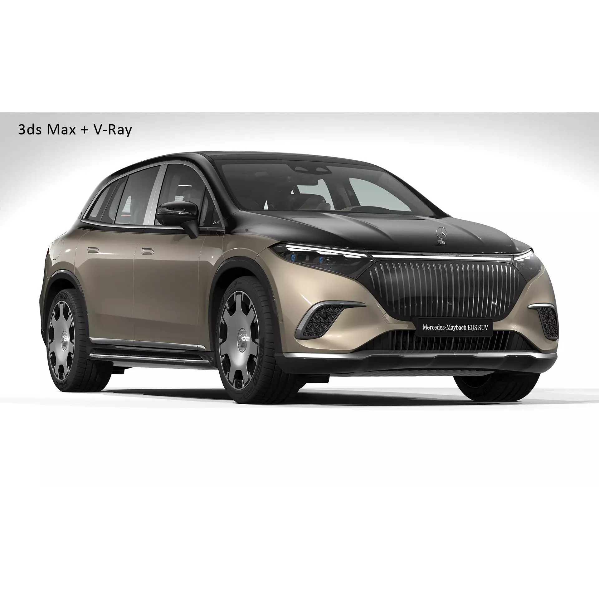 2024 Mercedes-Benz EQS SUV Maybach - High-Quality 3D Model - View 29