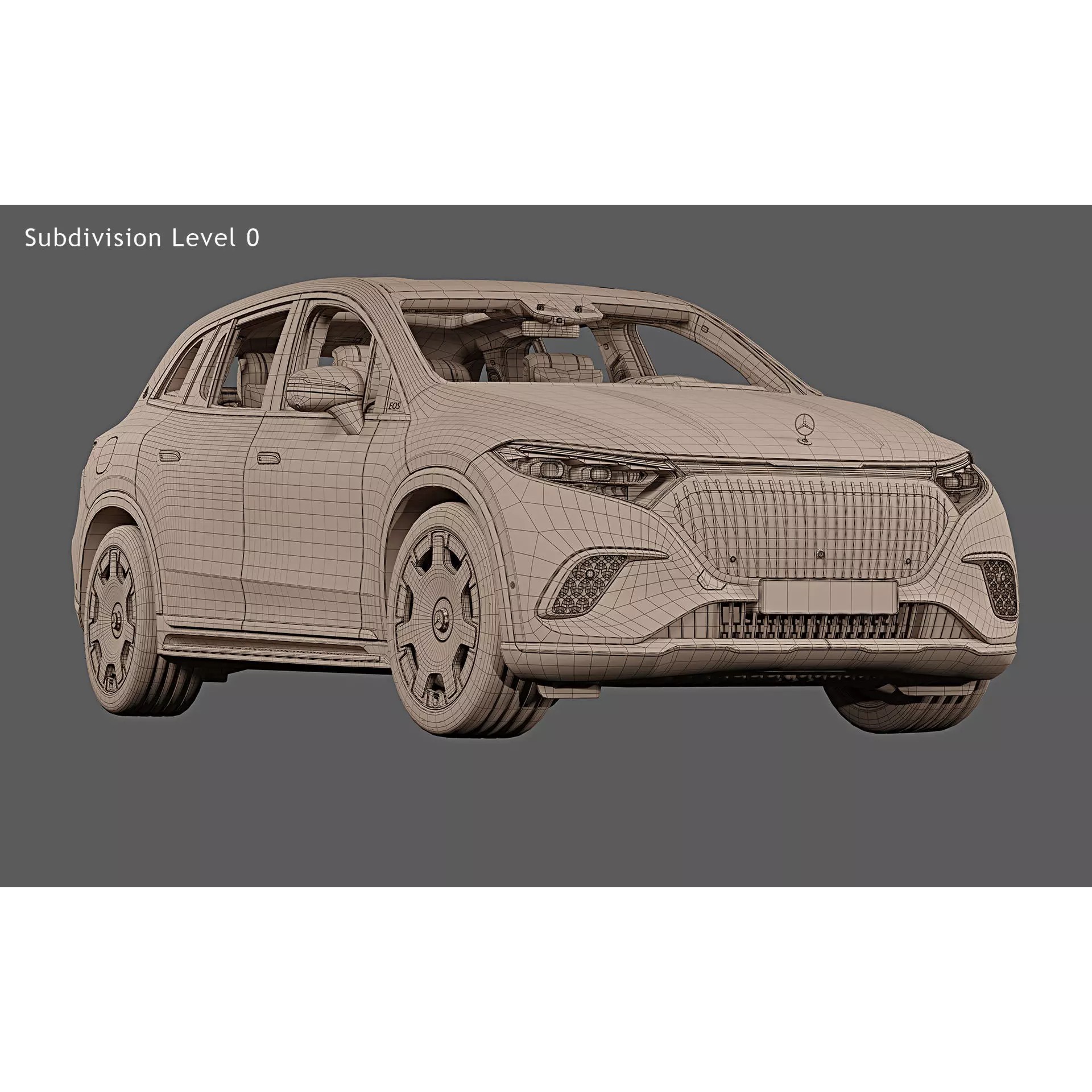 2024 Mercedes-Benz EQS SUV Maybach - High-Quality 3D Model - View 30