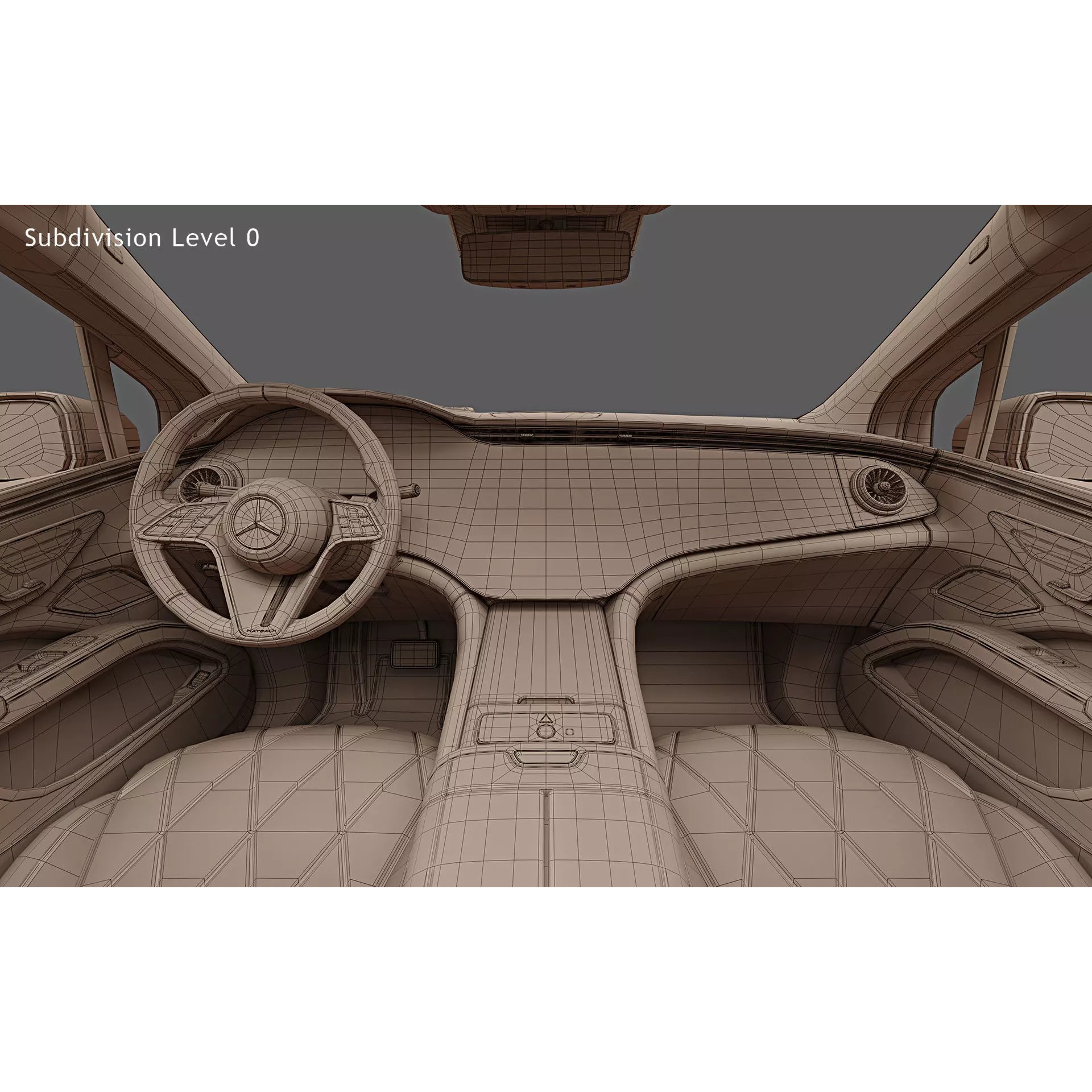2024 Mercedes-Benz EQS SUV Maybach - High-Quality 3D Model - View 32