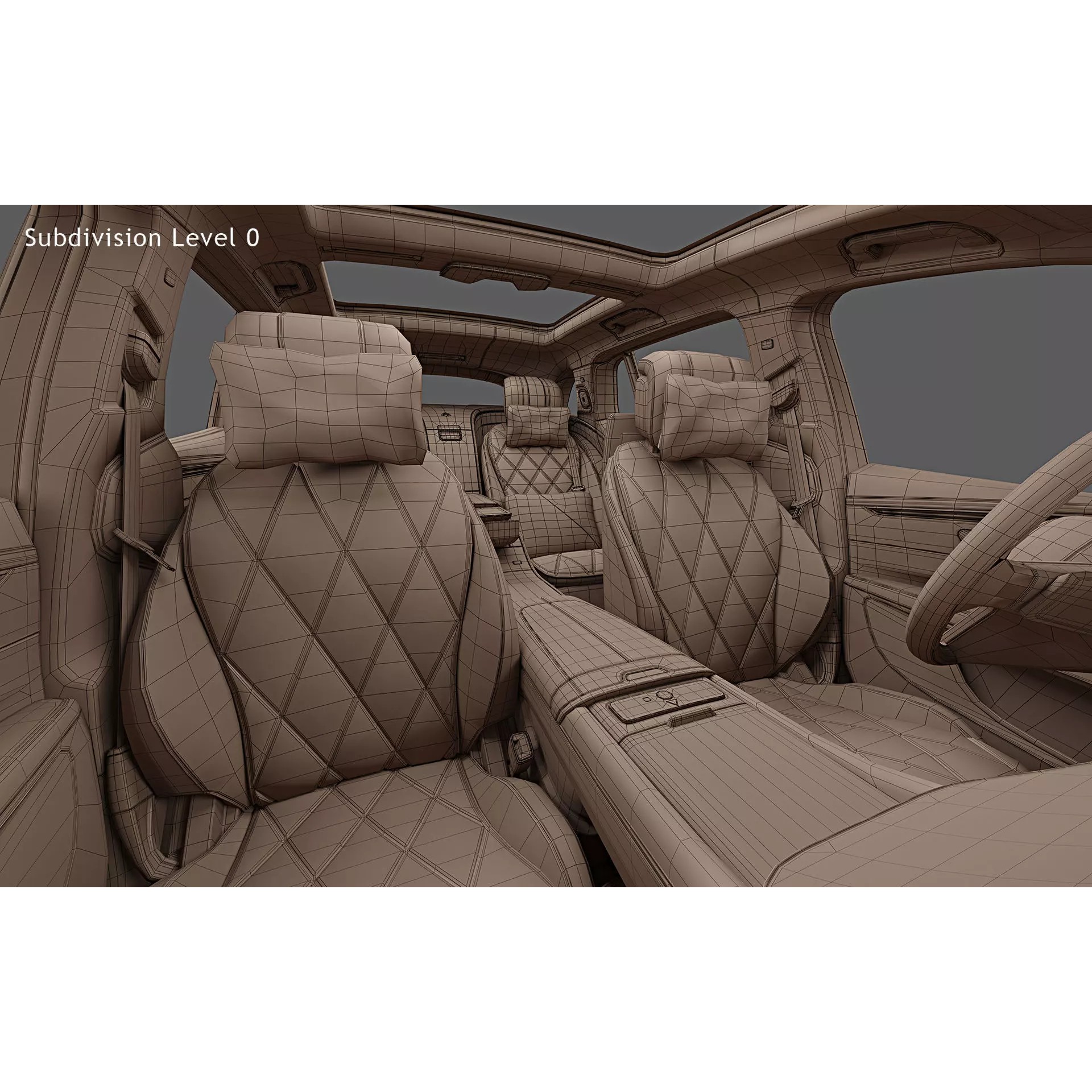 2024 Mercedes-Benz EQS SUV Maybach - High-Quality 3D Model - View 33