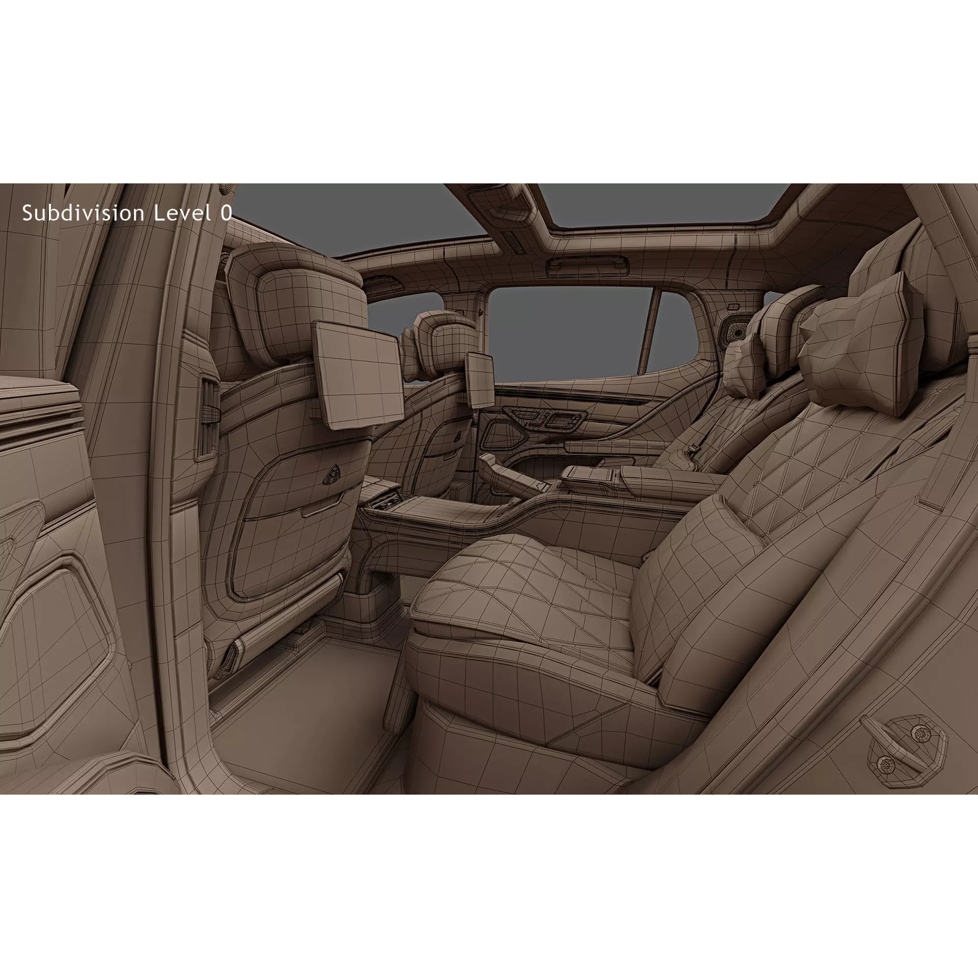 2024 Mercedes-Benz EQS SUV Maybach - High-Quality 3D Model - View 34