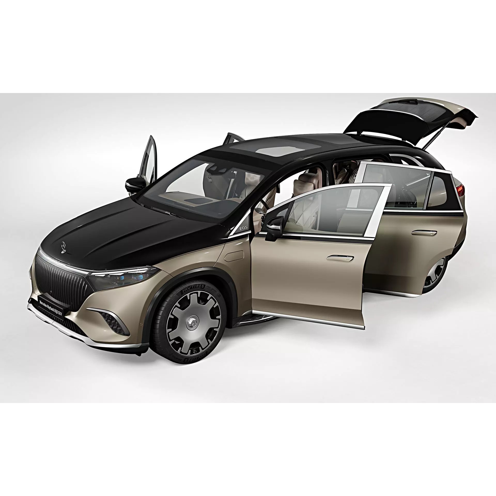 2024 Mercedes-Benz EQS SUV Maybach - High-Quality 3D Model - View 5