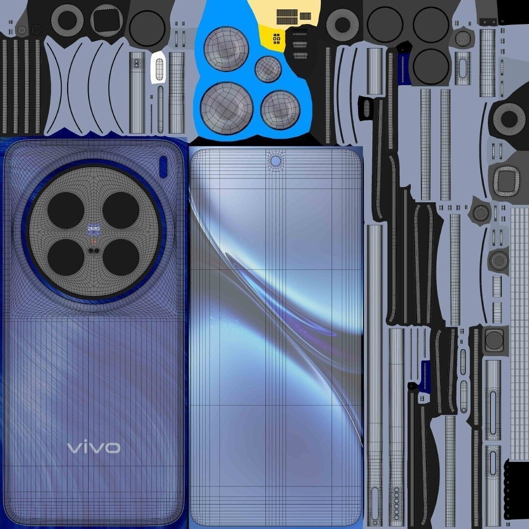 Vivo X200 Pro 3D Model – High Poly PBR Smartphone, FBX & OBJ - View 15